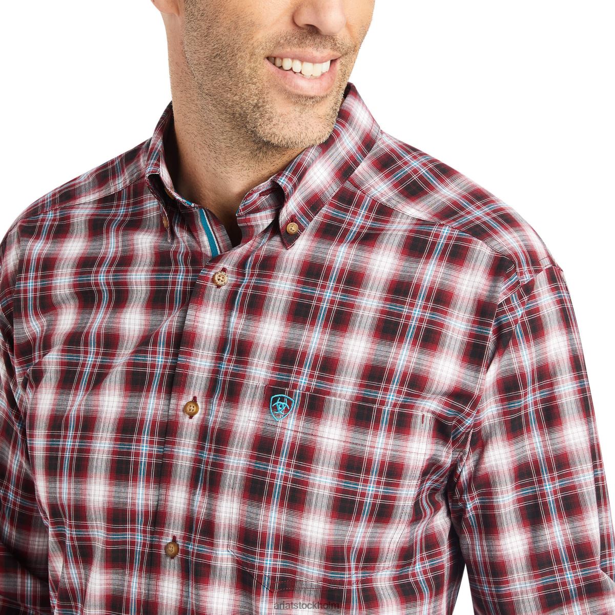 blast Ariat pro-serien kenneth stretchformad skjorta snösparv män F04841201