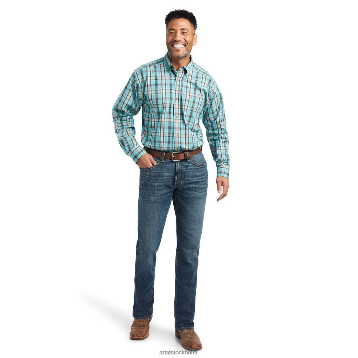 blast Ariat pro-serien kian skjorta med klassisk passform havets djup män F0484999