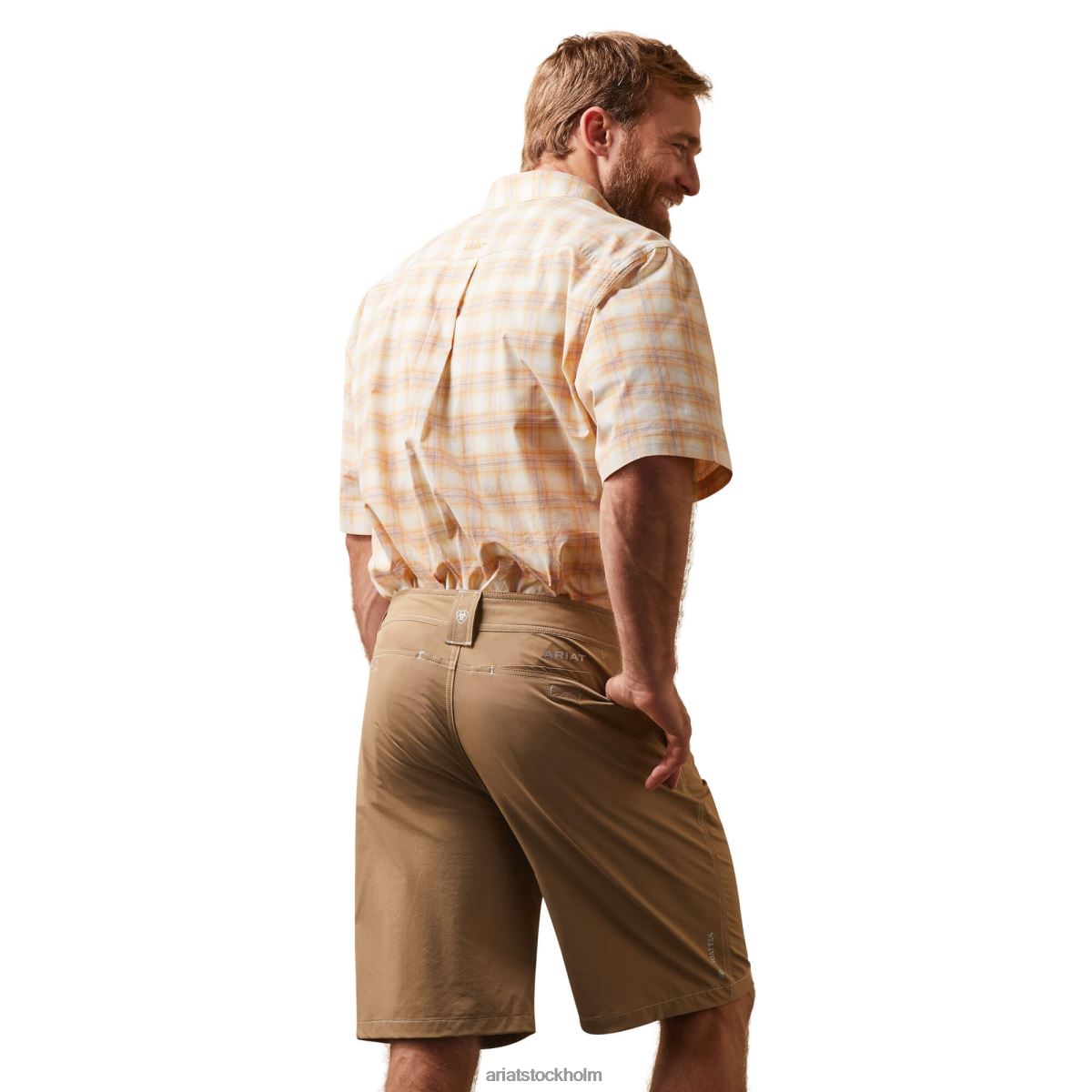 blast Ariat pro-serien koa skjorta med klassisk passform gyllene stav män F04841006