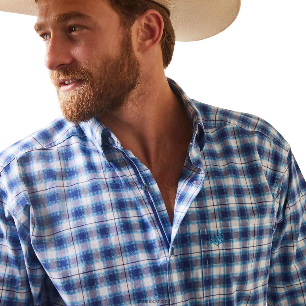 blast Ariat pro serien lex fitted skjorta vit män F04841112