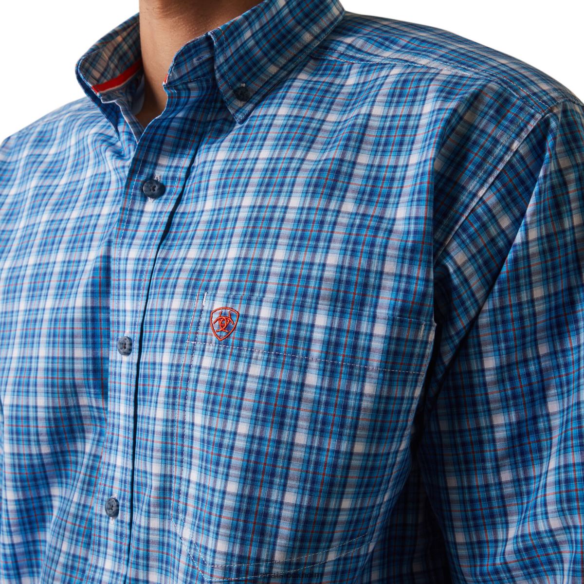 blast Ariat pro-serien leyton skjorta med klassisk passform ljusblå män F04841080