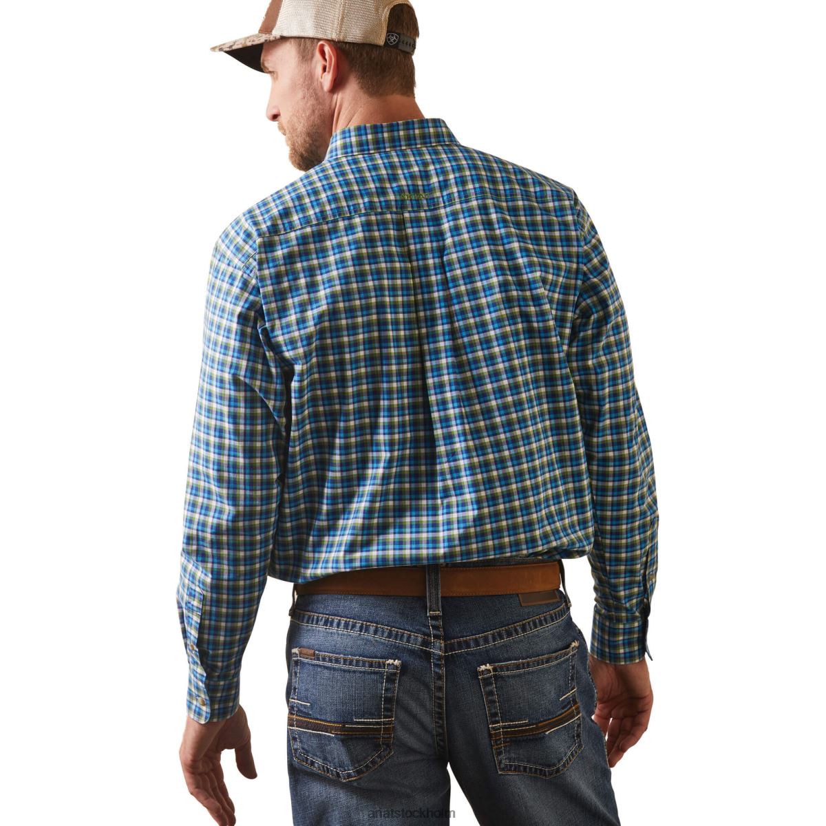 blast Ariat pro-serien lincoln skjorta med klassisk passform blå män F04841148