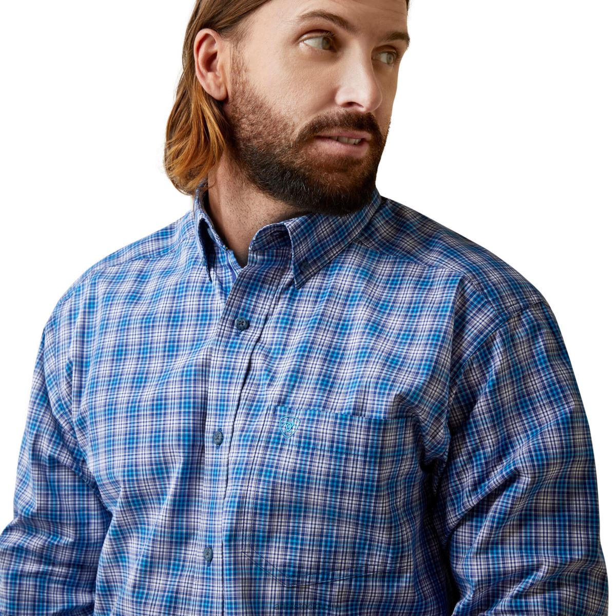 blast Ariat pro-serien lonnie passform skjorta venus blå män F04841283