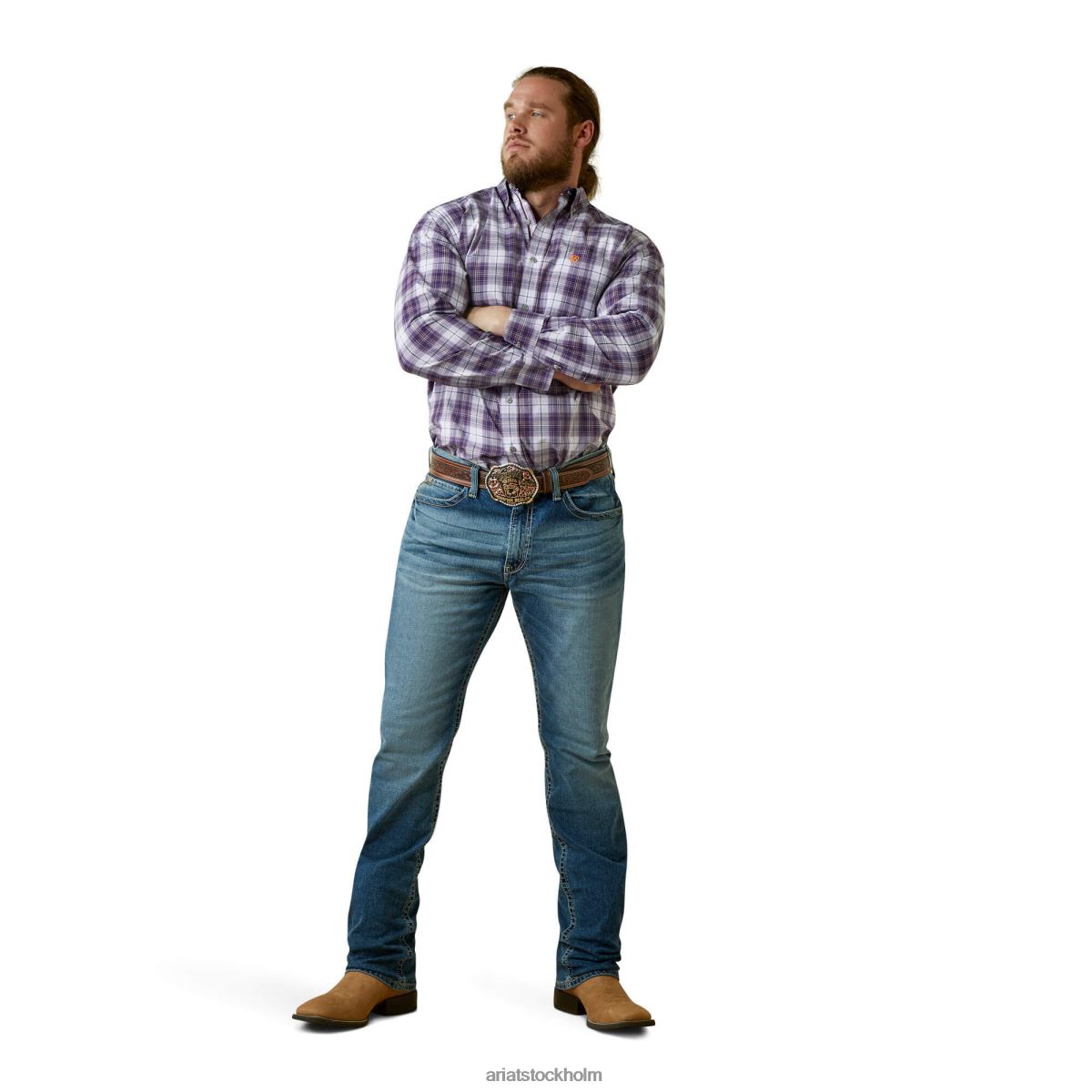 blast Ariat pro-serien musa skjorta med klassisk passform lila män F04841369