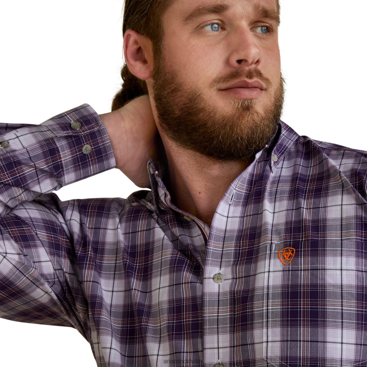 blast Ariat pro-serien musa skjorta med klassisk passform lila män F04841369