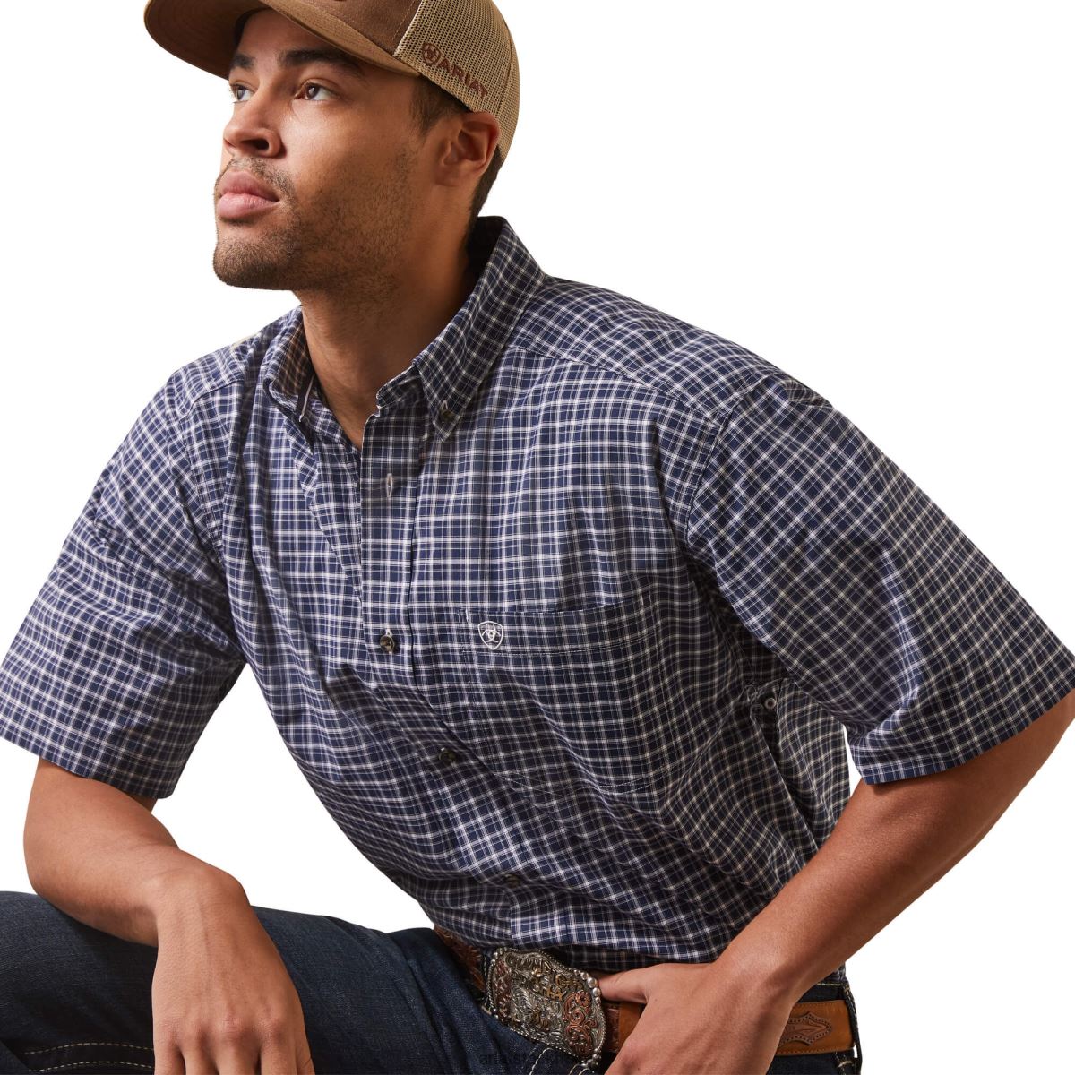 blast Ariat pro-serien nabil skjorta med klassisk passform svart iris män F0484984