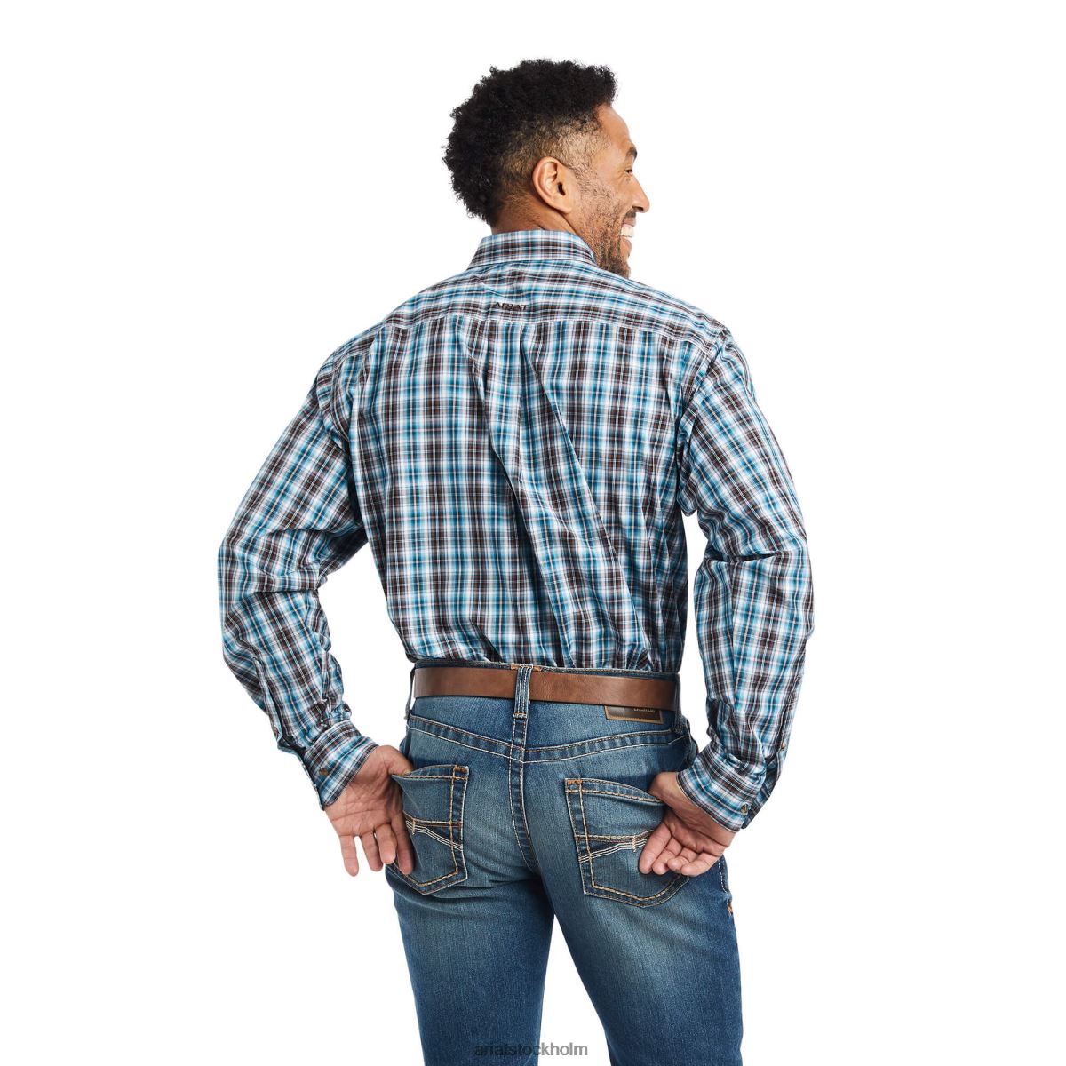 blast Ariat pro-serien team cade skjorta med klassisk passform havets djup män F04841171