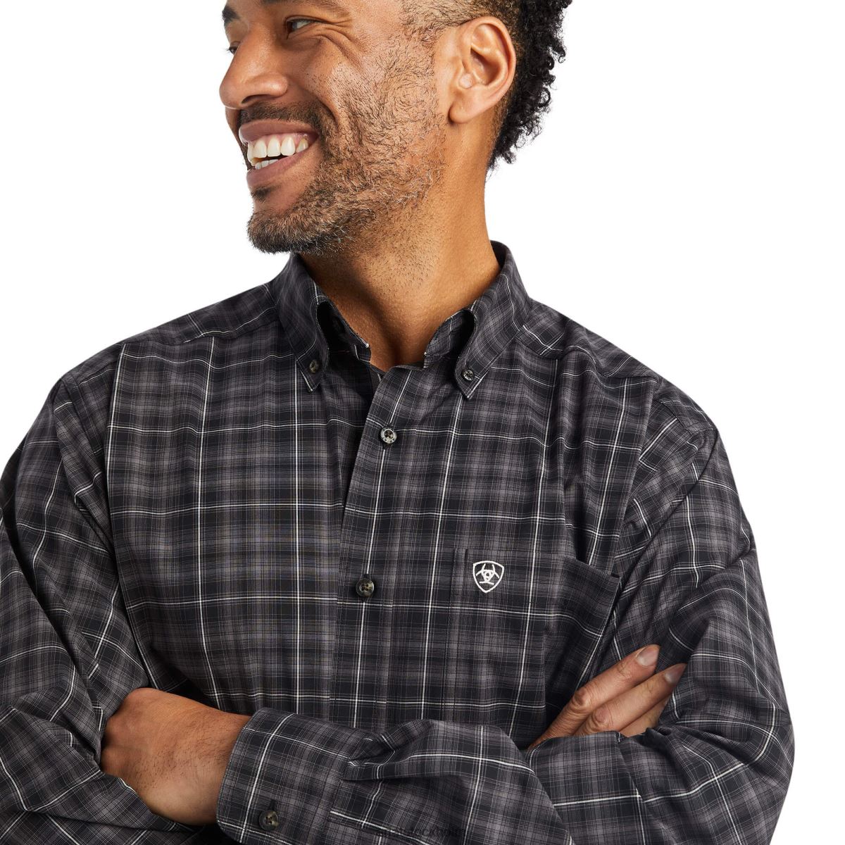 blast Ariat pro-serien vildare stretchformad skjorta svart män F04841023