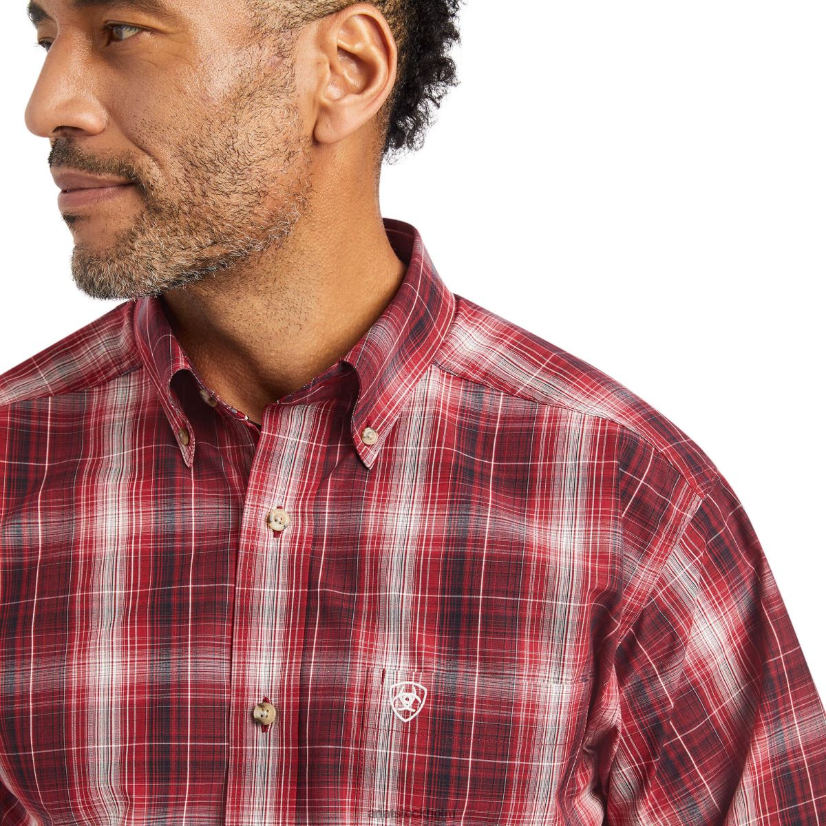 blast Ariat pro-serien wagner monterad skjorta rio röd män F04841200