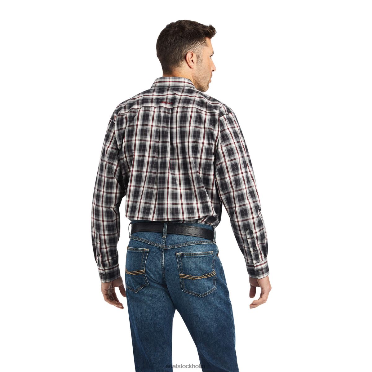 blast Ariat pro-serien wilton skjorta med klassisk passform svart män F04841114