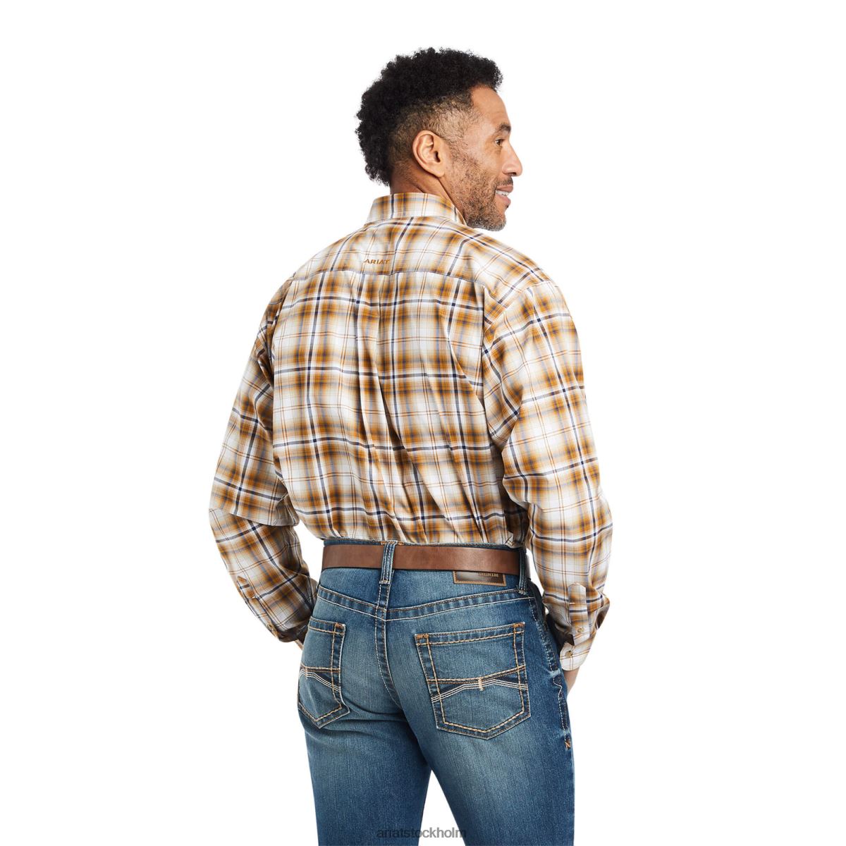 blast Ariat pro series geri stretch skjorta med klassisk passform vit män F04841280