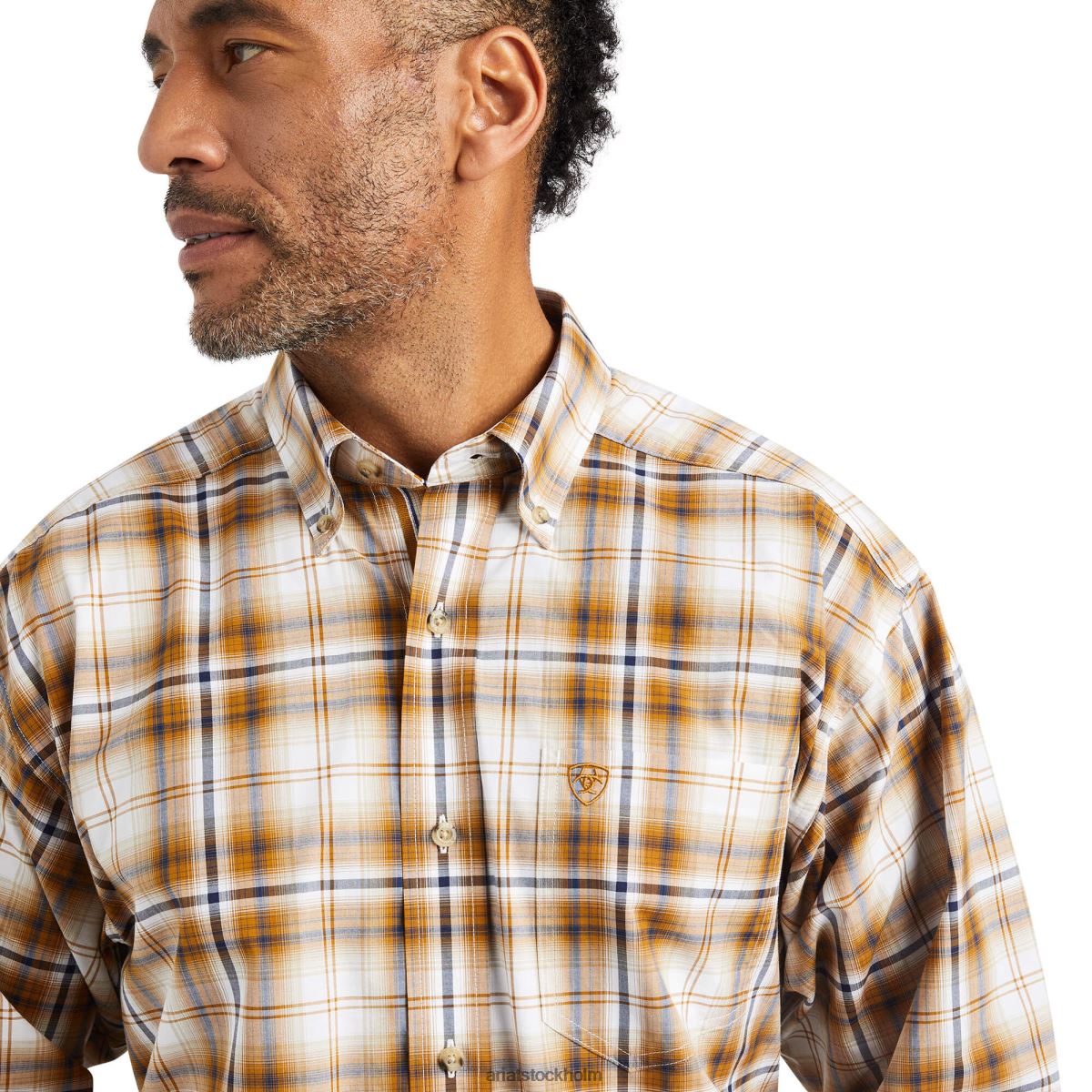 blast Ariat pro series geri stretch skjorta med klassisk passform vit män F04841280