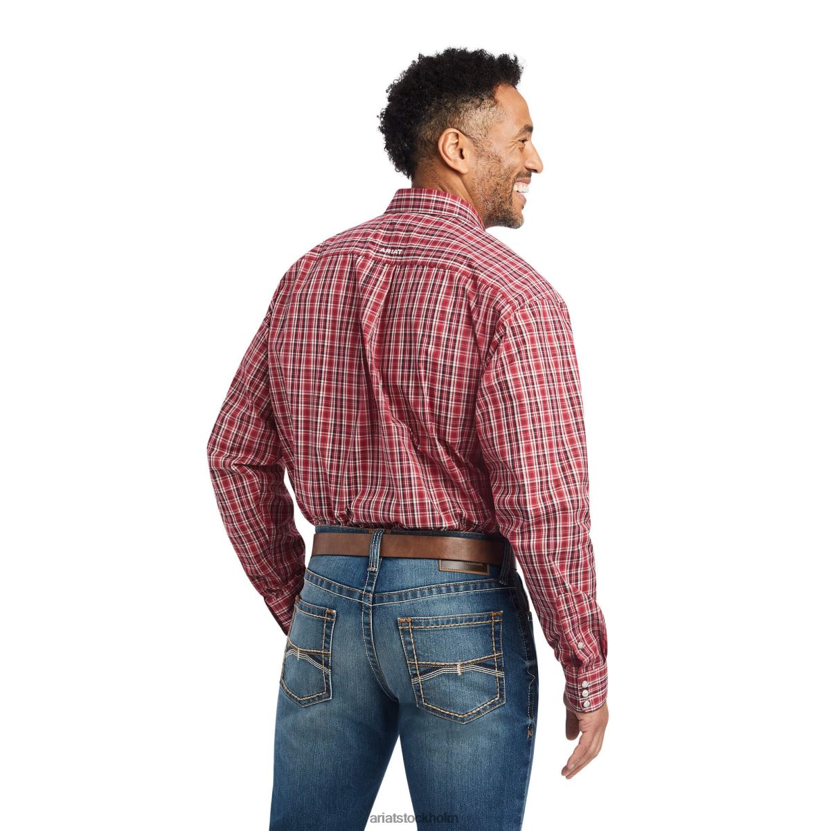 blast Ariat pro series witten skjorta med klassisk passform rio röd män F04841295