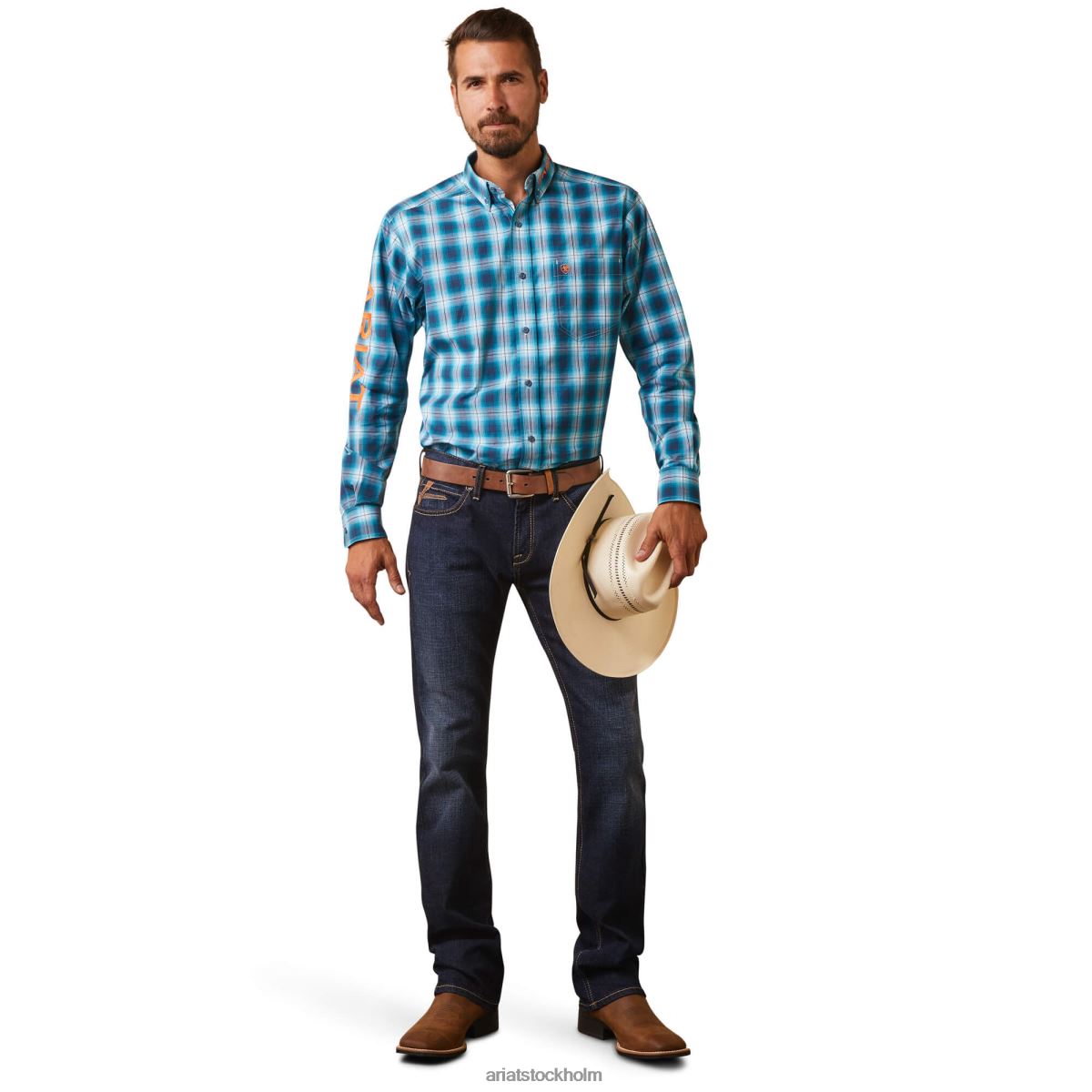 blast Ariat proffsserie team sean monterad skjorta kricka män F04841330