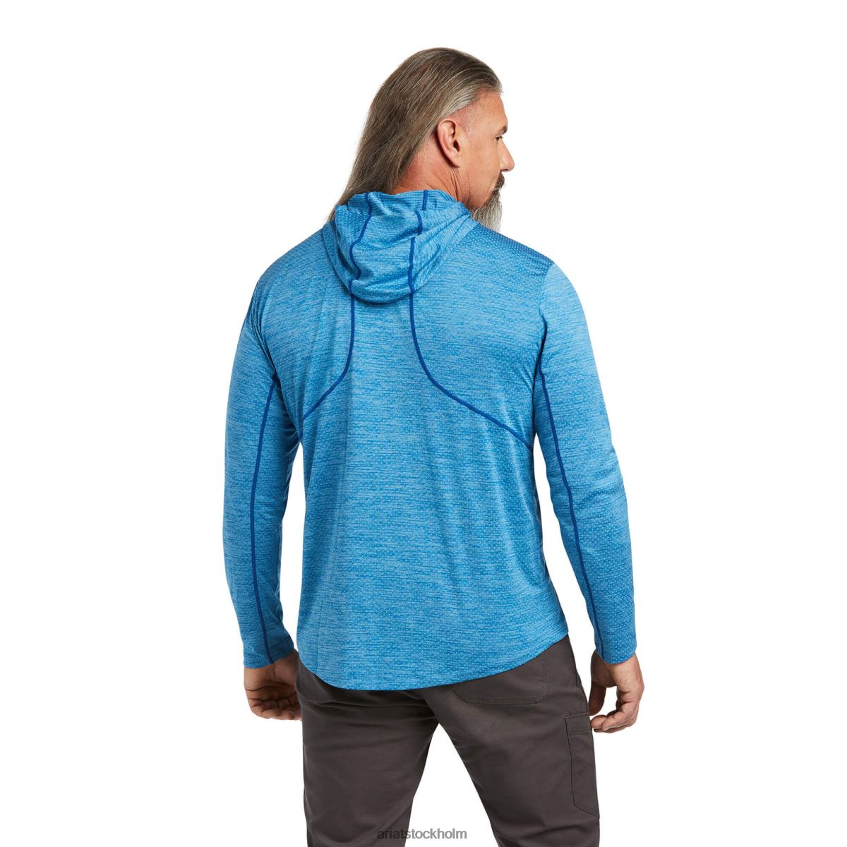 blast Ariat rebar evolution solskjorta med luva djupt vatten män F0484827
