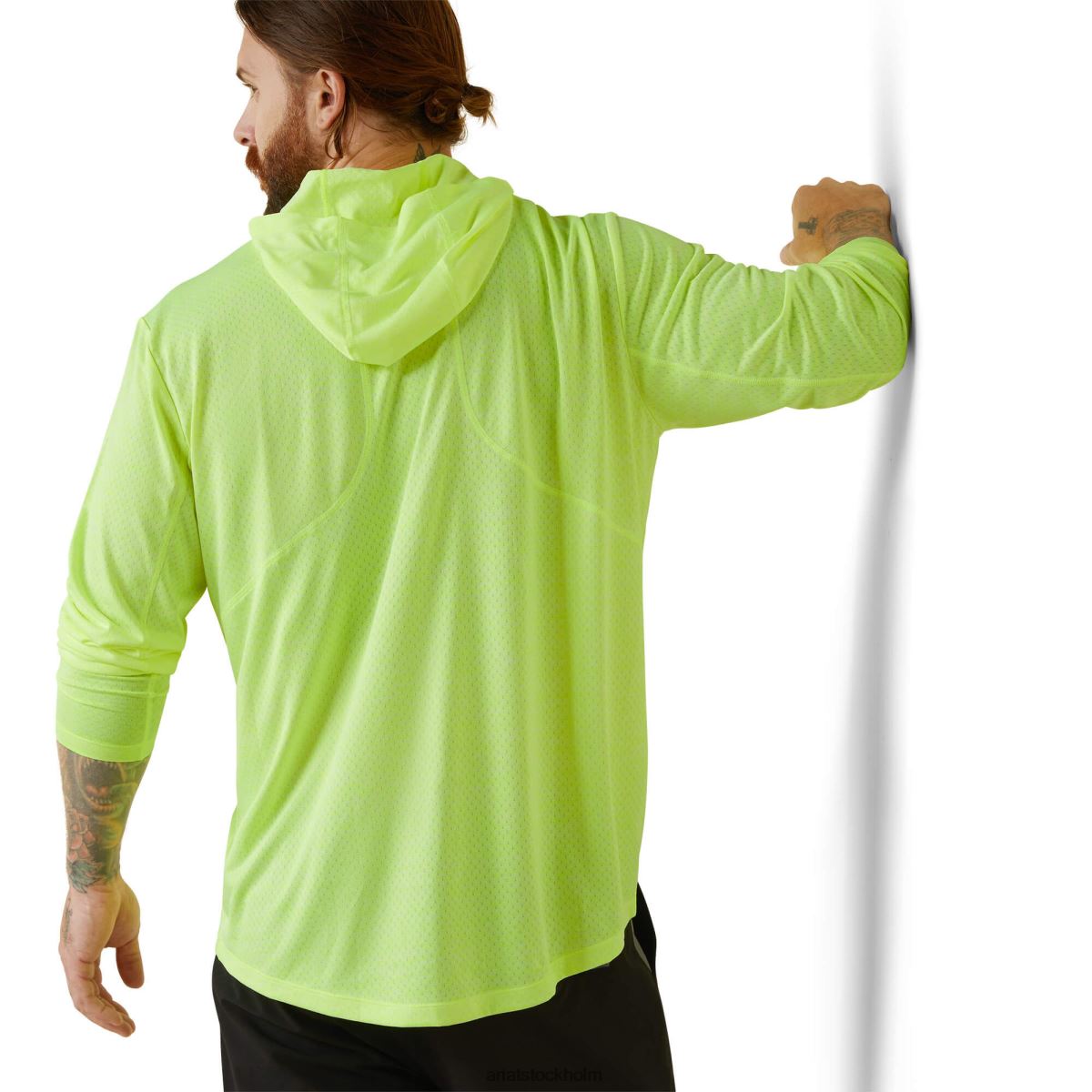 blast Ariat rebar evolution solskjorta med luva säkerhetsgul män F0484842