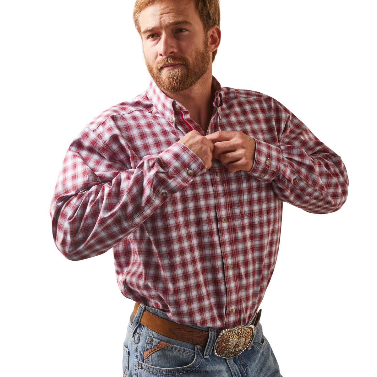 blast Ariat skjorta i klassisk passform i Nikolai i pro-serien vit män F04841018