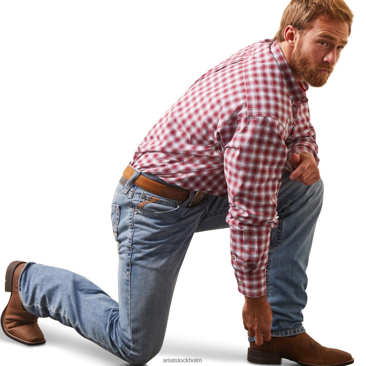 blast Ariat skjorta i klassisk passform i Nikolai i pro-serien vit män F04841018