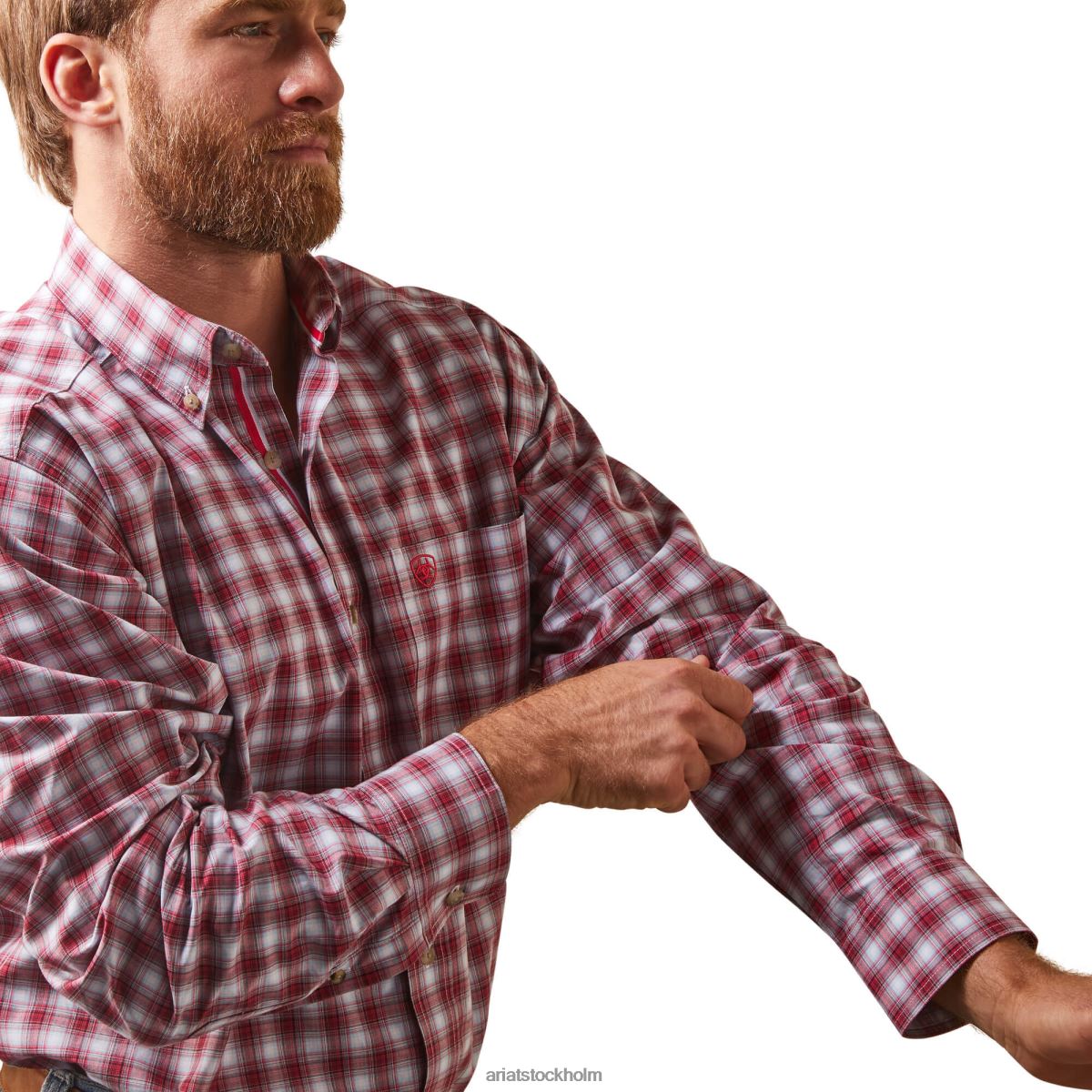 blast Ariat skjorta i klassisk passform i Nikolai i pro-serien vit män F04841018