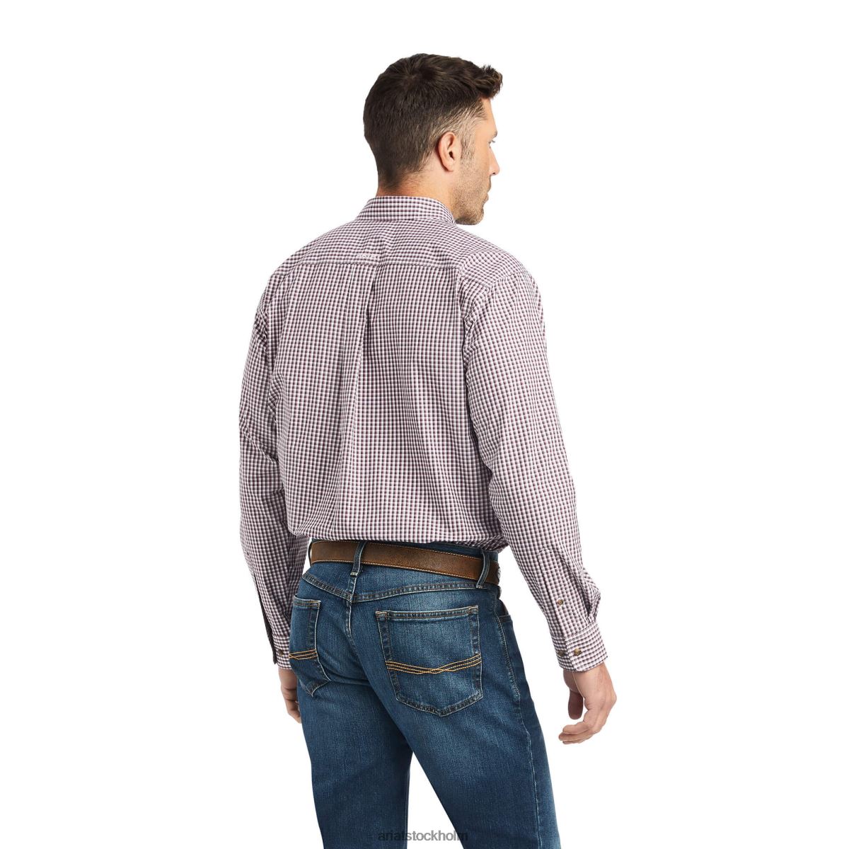 blast Ariat skjorta i pro-serien francis klassisk passform rödvin män F04841205