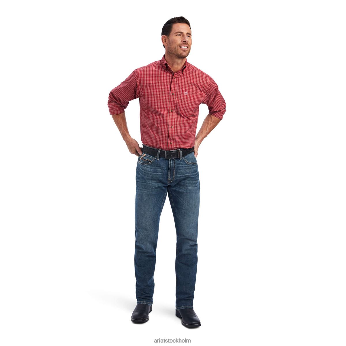 blast Ariat skjorta i pro-serien i norwell tango röd män F04841083