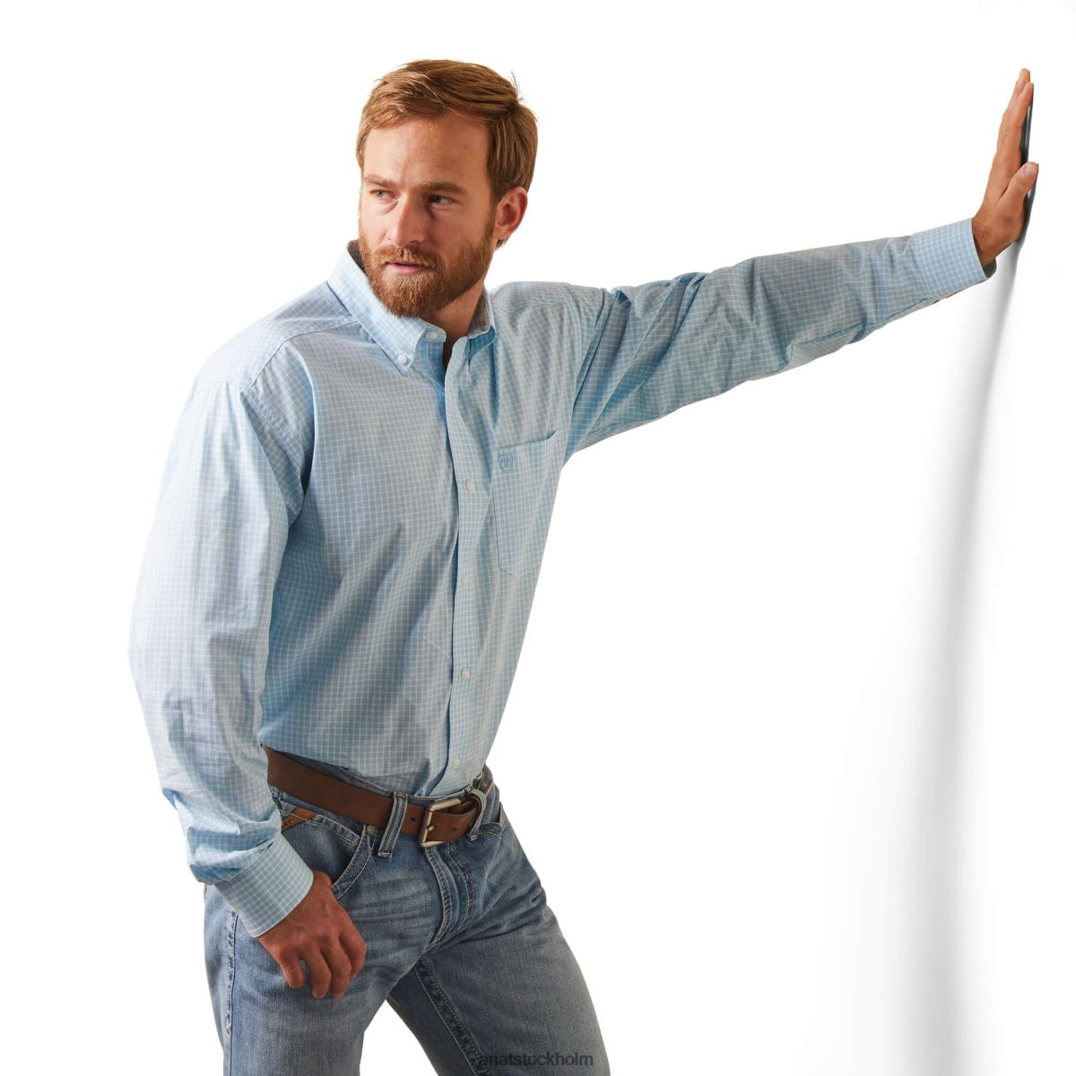 blast Ariat skjorta i pro-serien norton classic fit vit män F04841204