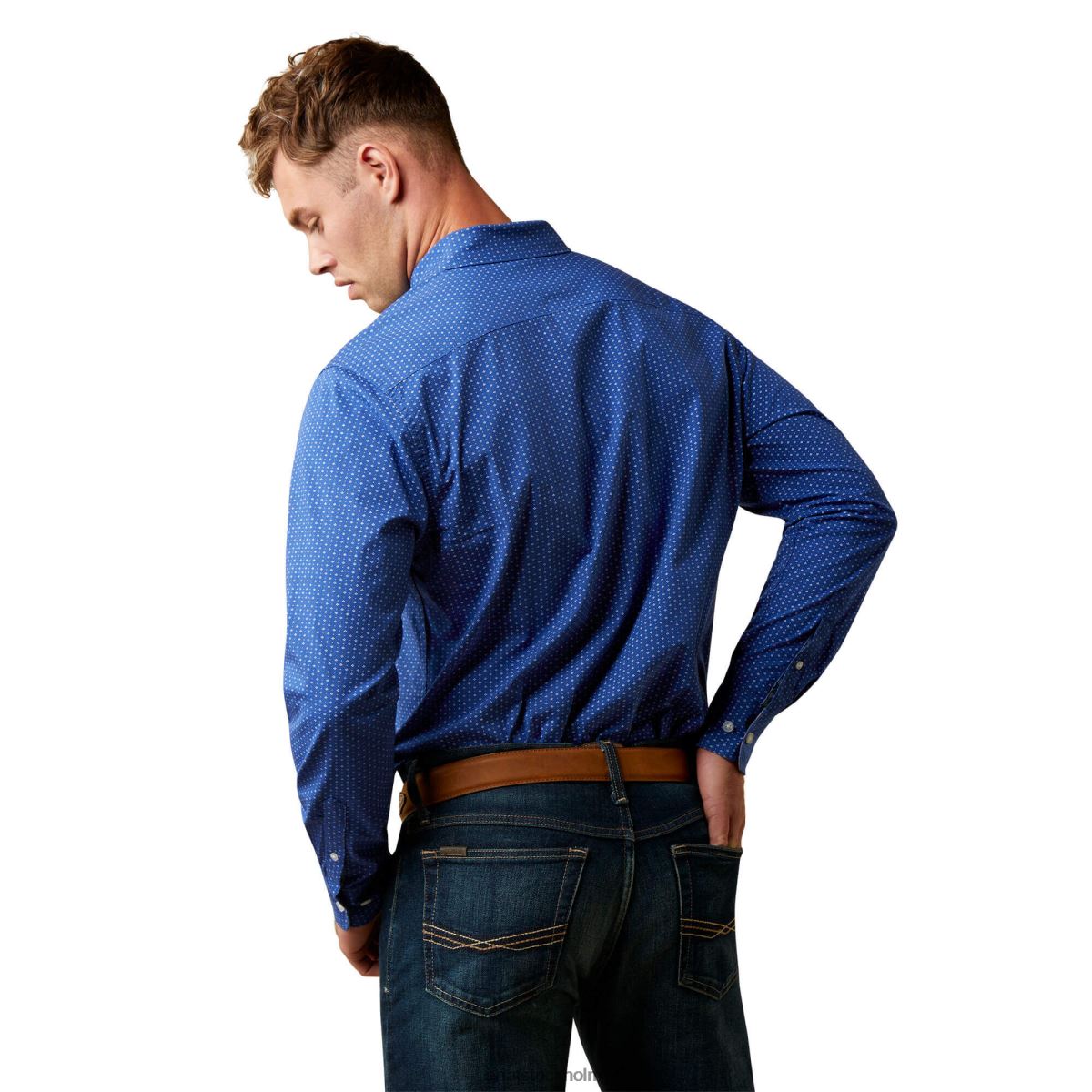 blast Ariat skjorta med modern passform i stretch blå män F04841026