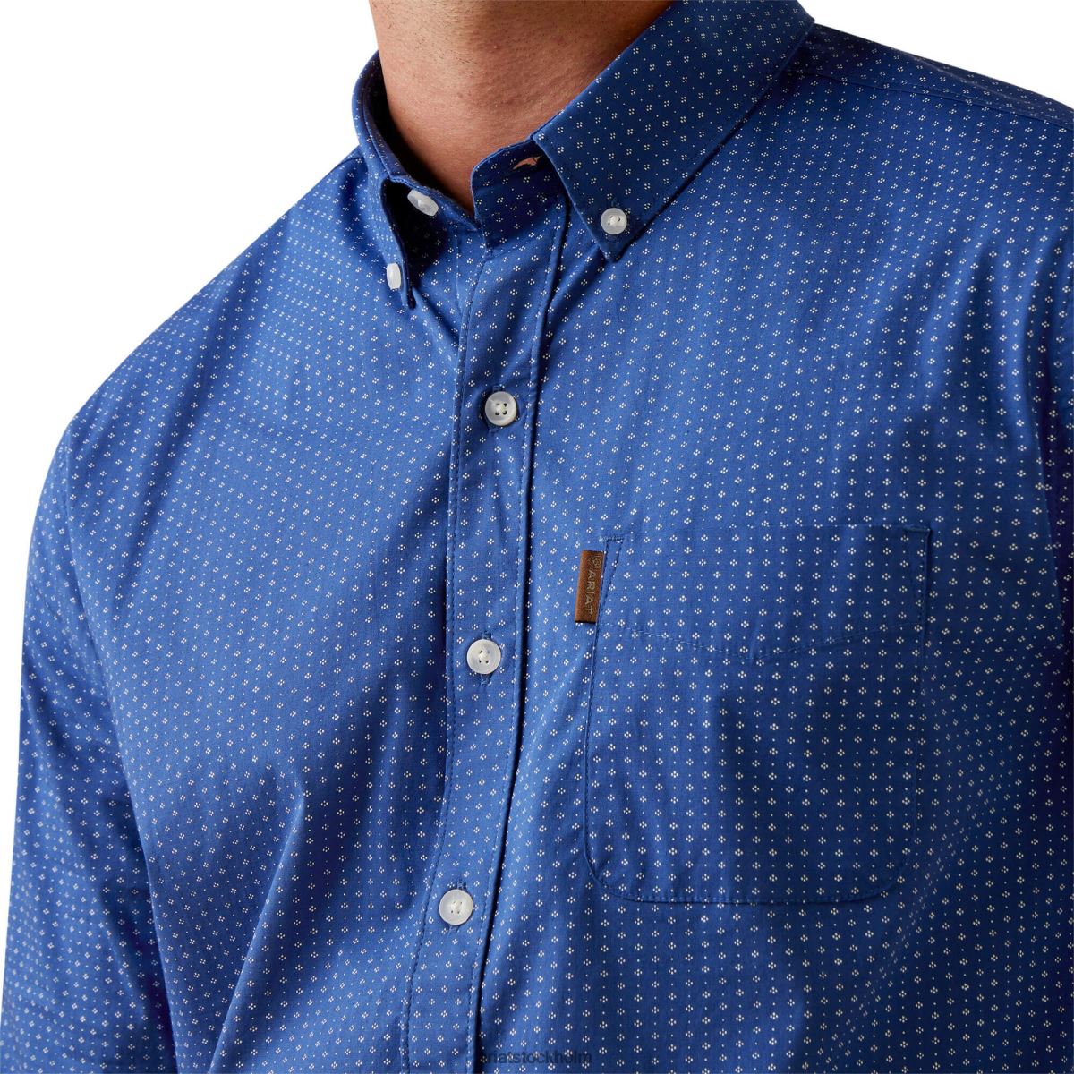 blast Ariat skjorta med modern passform i stretch blå män F04841026