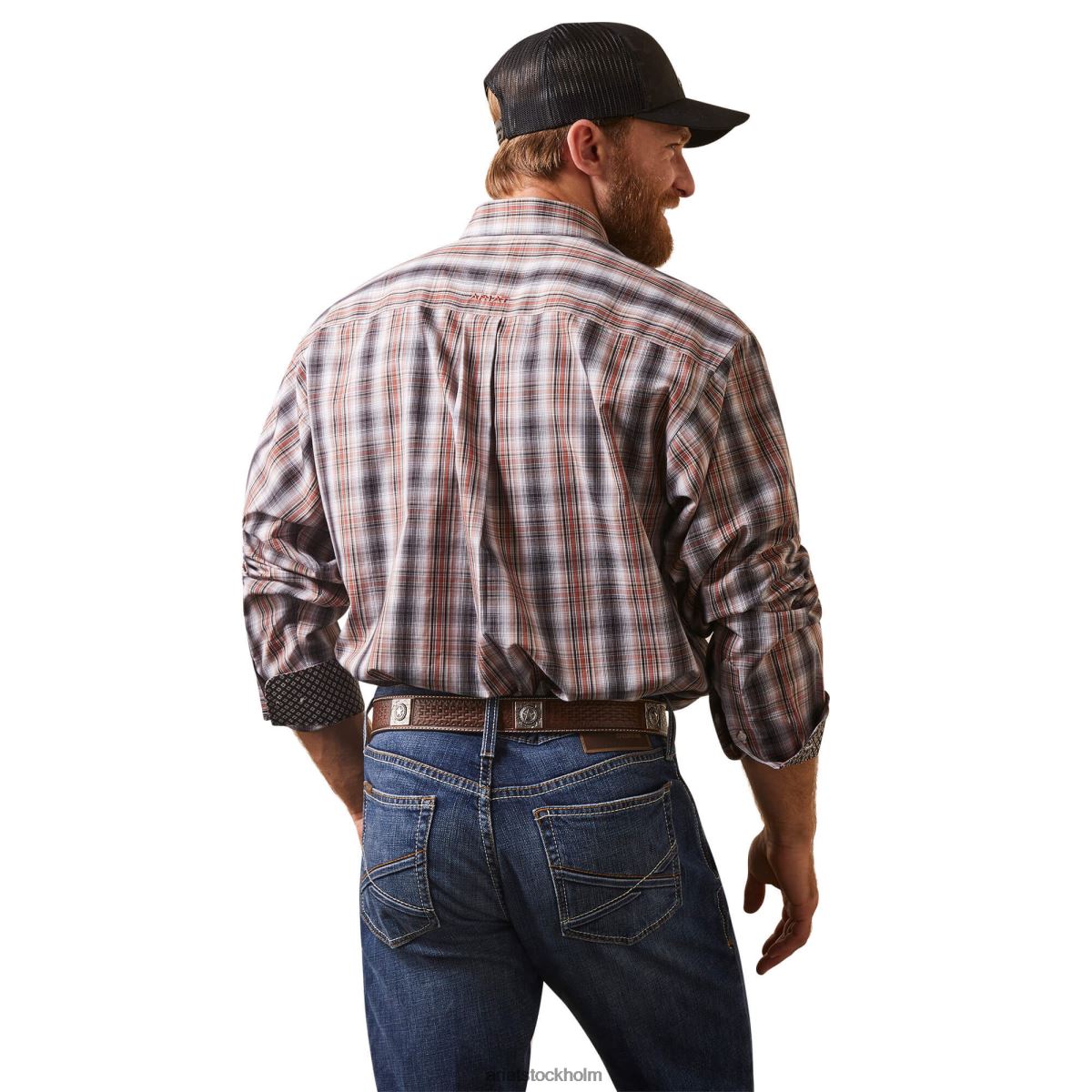 blast Ariat skrynkelfri Owen skjorta med klassisk passform muskot män F0484974