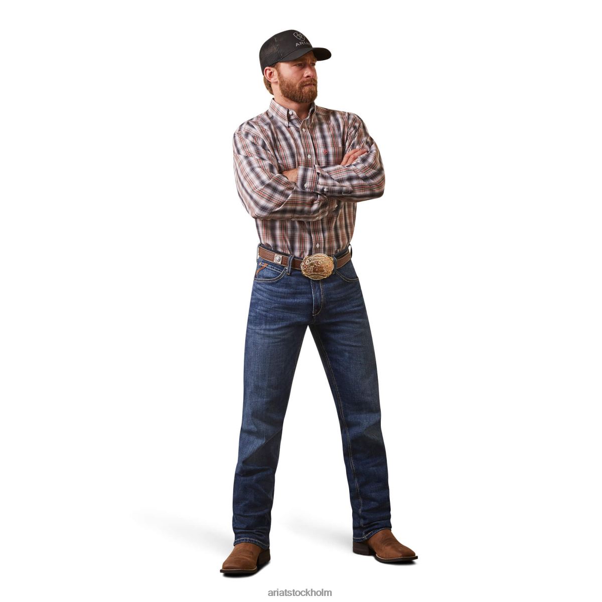 blast Ariat skrynkelfri Owen skjorta med klassisk passform muskot män F0484974