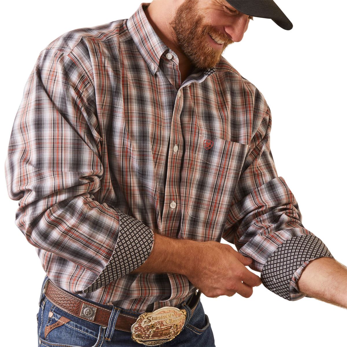 blast Ariat skrynkelfri Owen skjorta med klassisk passform muskot män F0484974