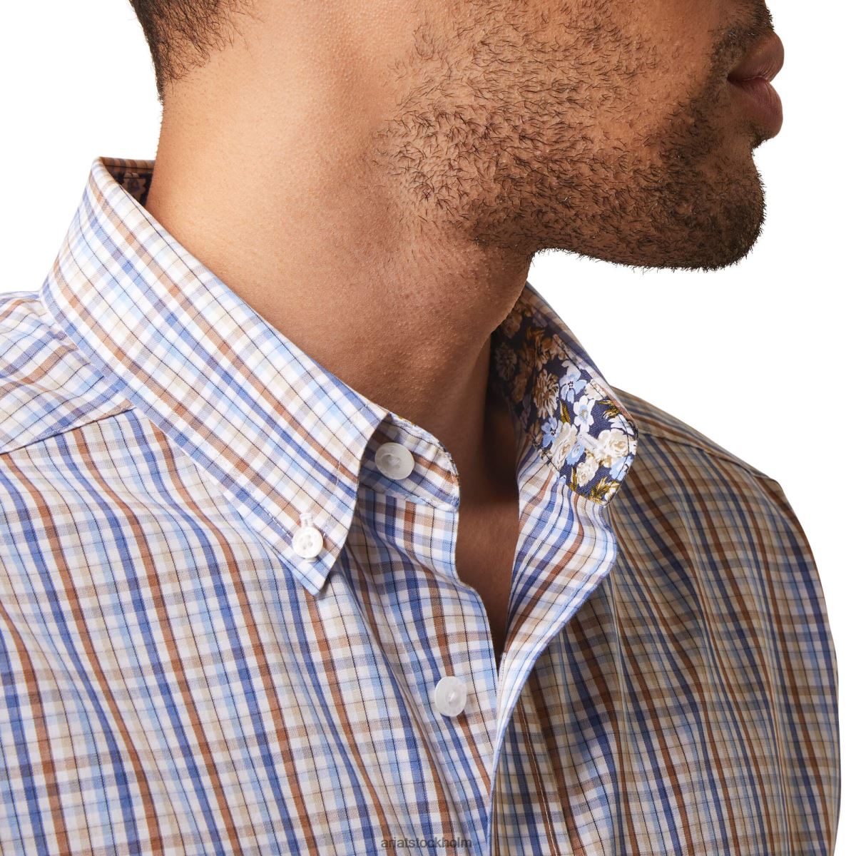 blast Ariat skrynkelfri arther-monterad skjorta vit män F04841311