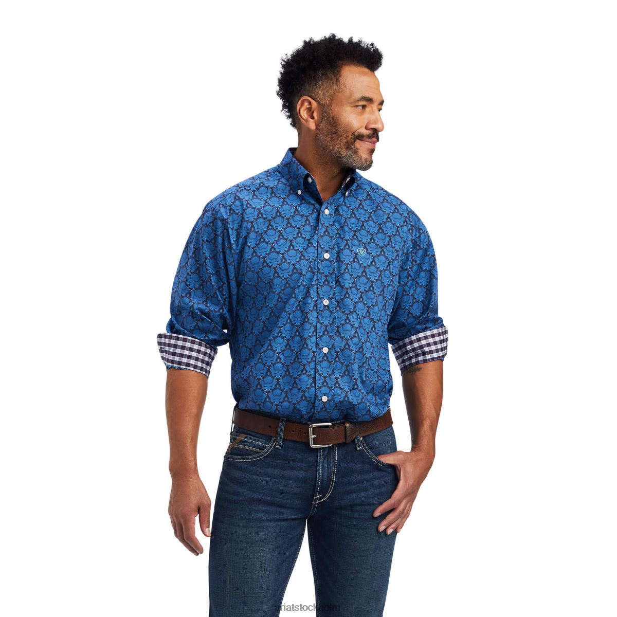 blast Ariat skrynkelfri dax skjorta med klassisk passform limoges män F04841305