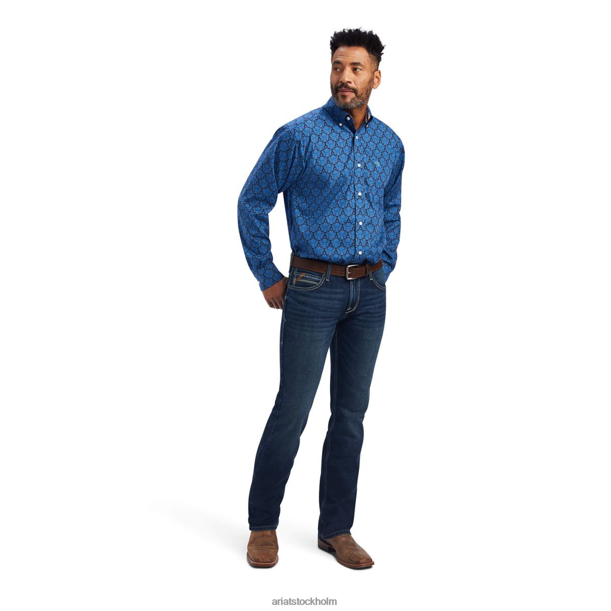blast Ariat skrynkelfri dax skjorta med klassisk passform limoges män F04841305