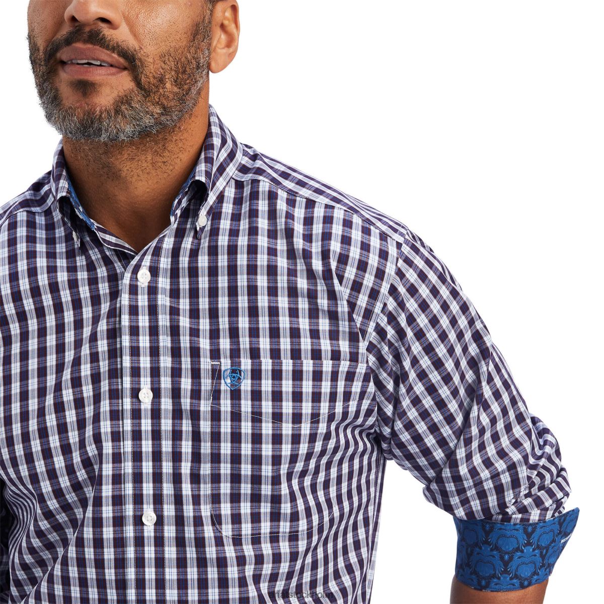 blast Ariat skrynkelfri donny skjorta vit män F04841073