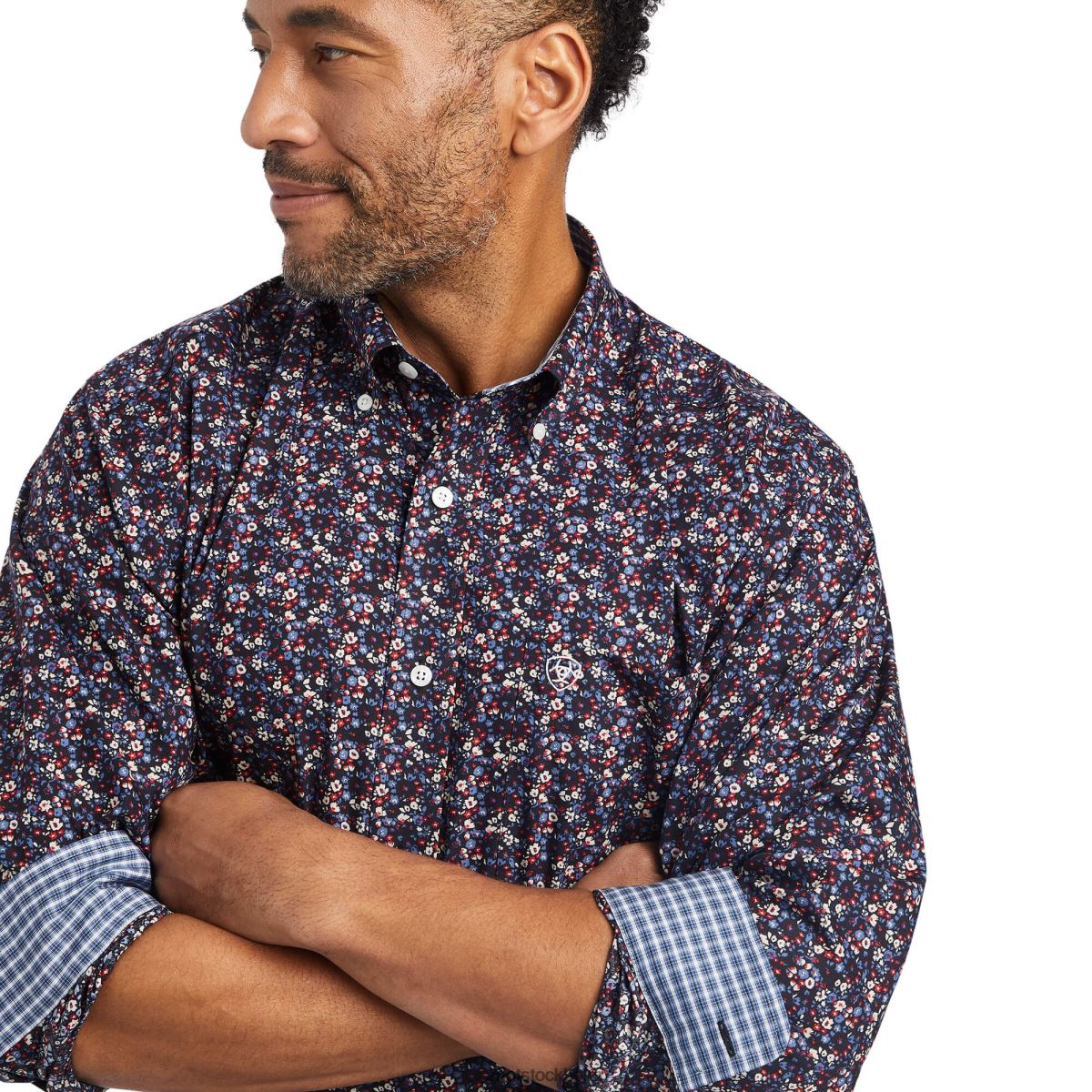 blast Ariat skrynkelfri elliott-tröja svart män F04841104