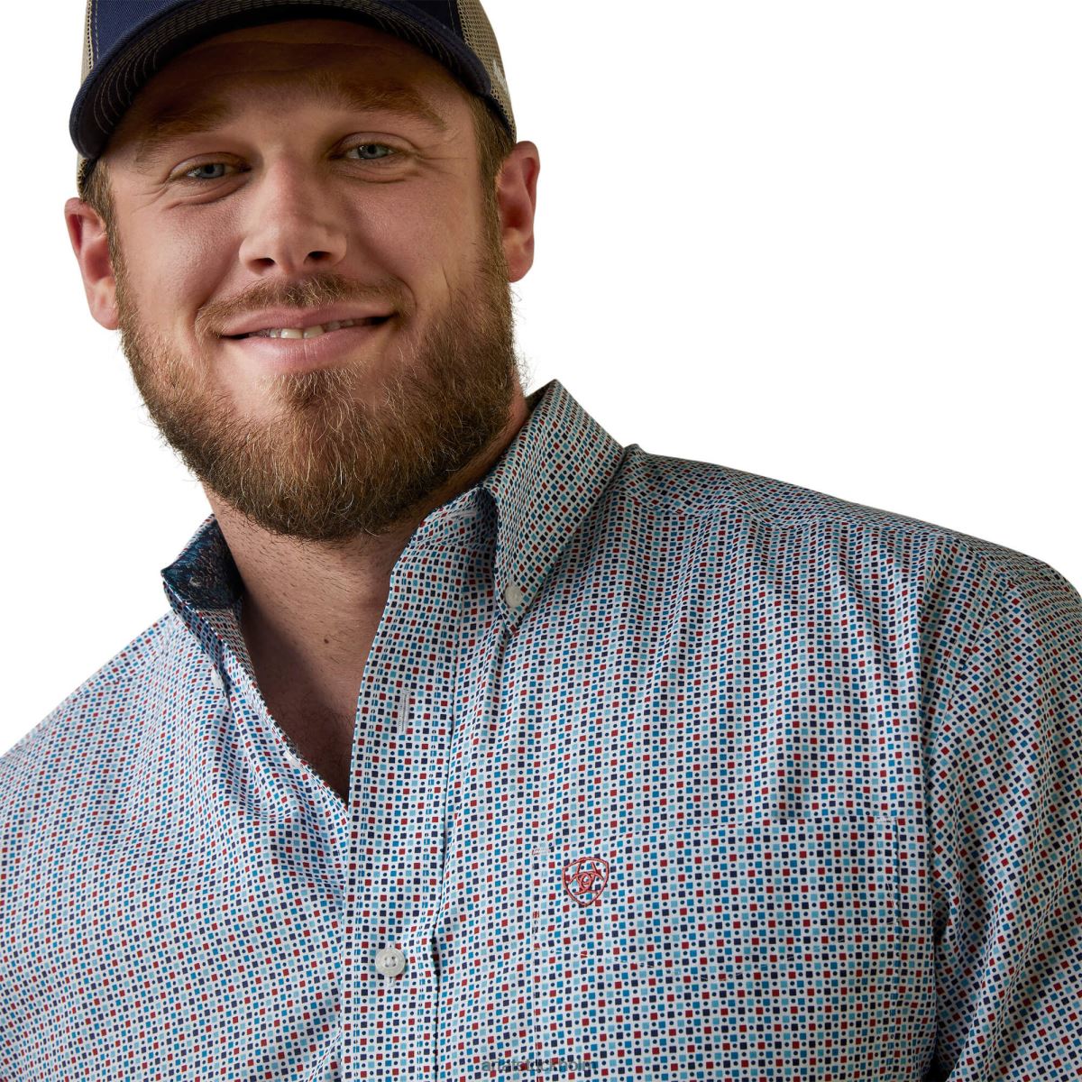 blast Ariat skrynkelfri eron skjorta med klassisk passform vit män F04841368