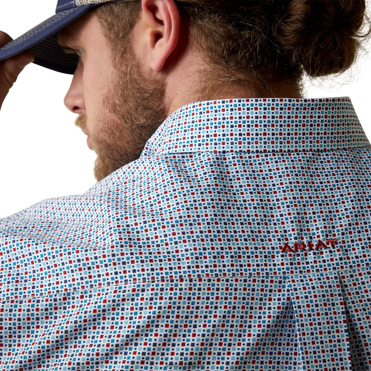 blast Ariat skrynkelfri eron skjorta med klassisk passform vit män F04841368