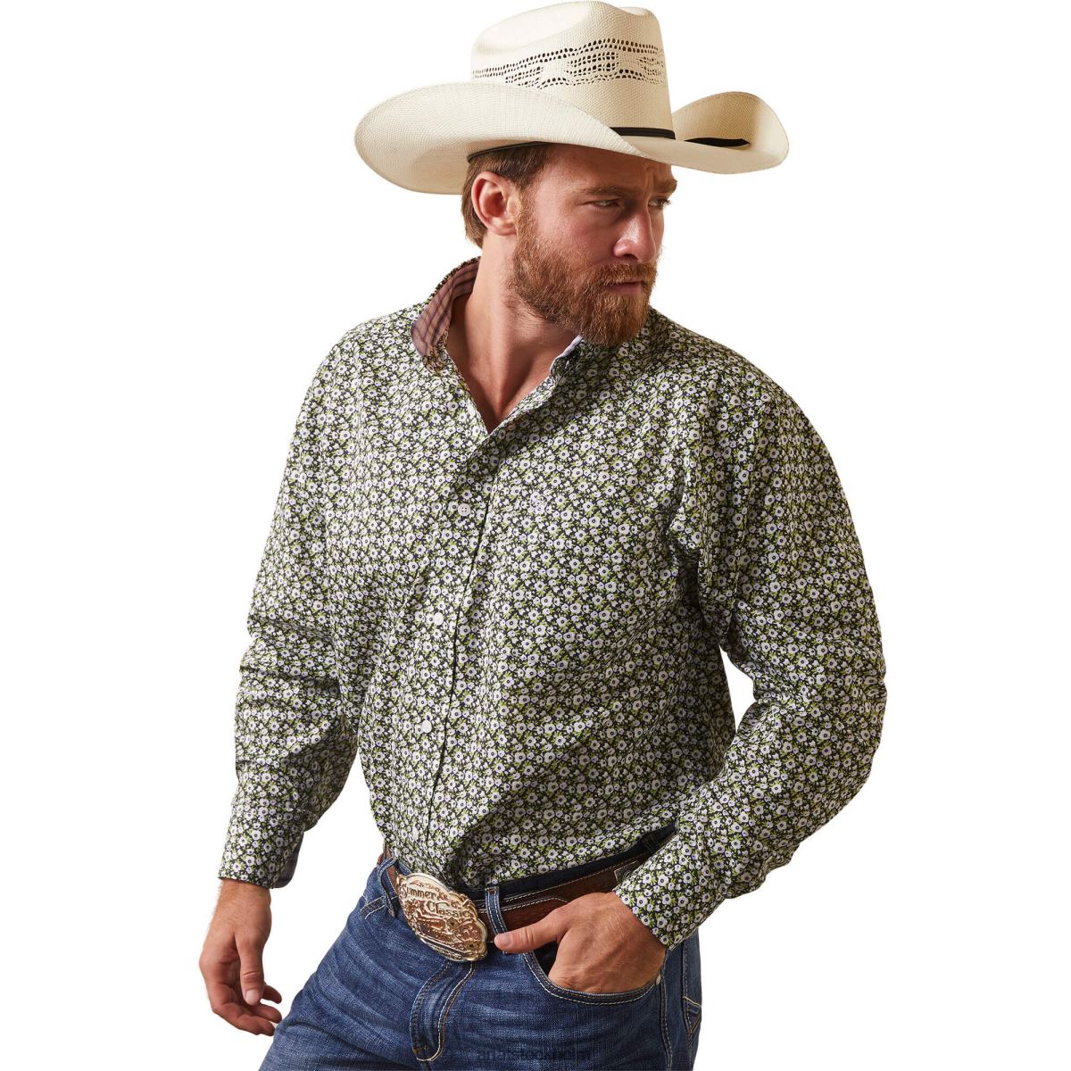 blast Ariat skrynkelfri florian skjorta med klassisk passform svart män F04841163