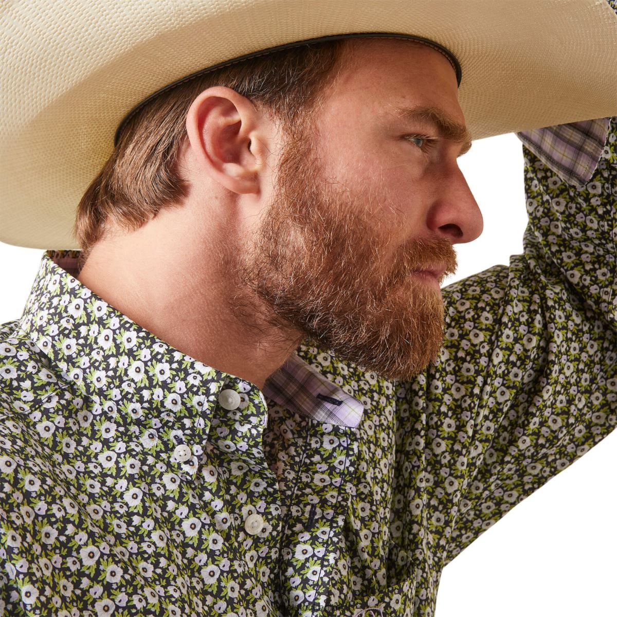 blast Ariat skrynkelfri florian skjorta med klassisk passform svart män F04841163