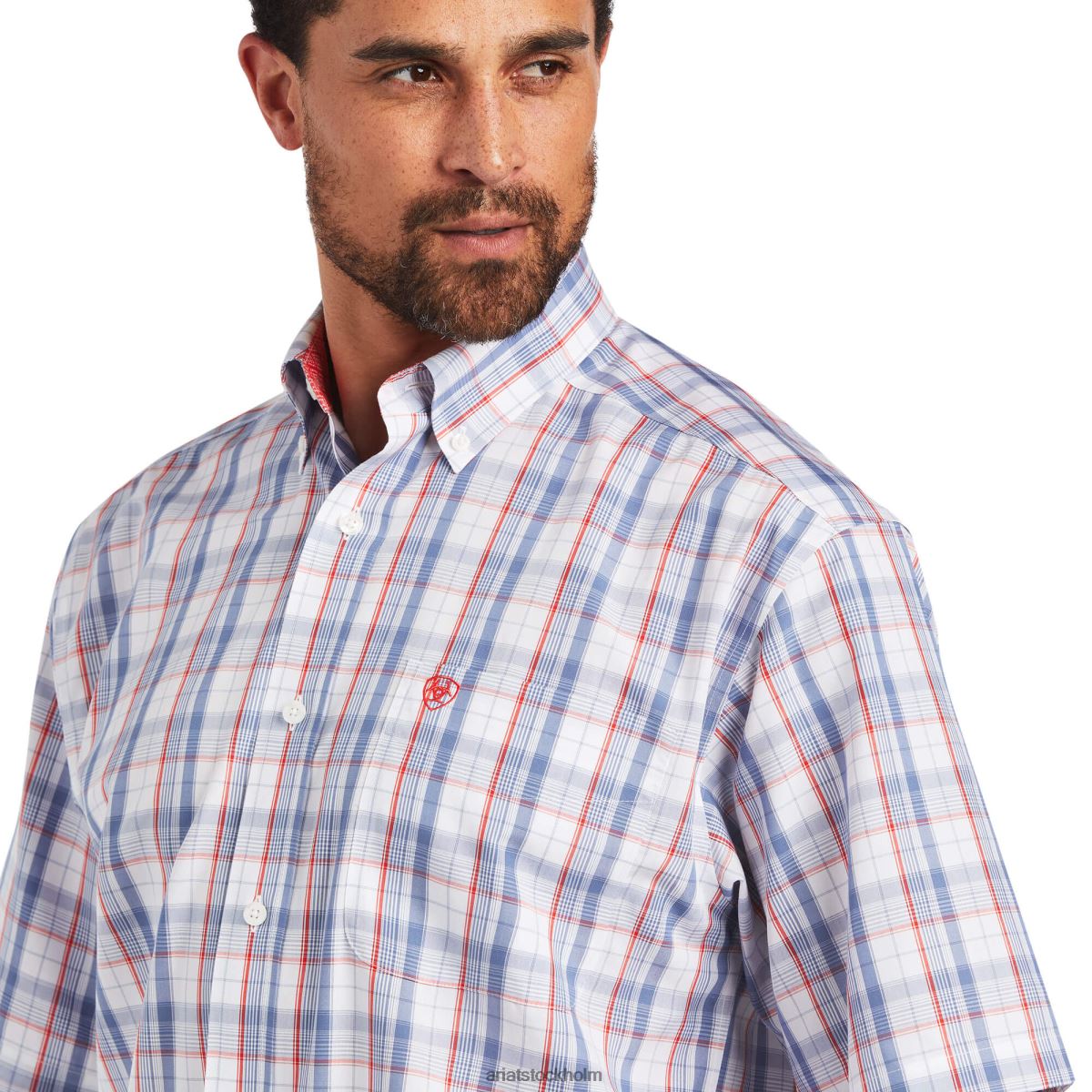 blast Ariat skrynkelfri nasir skjorta med klassisk passform vit män F0484956