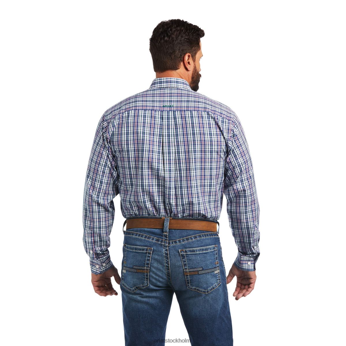 blast Ariat skrynkelfri skjorta i klassisk passform från Sidney vit män F04841352