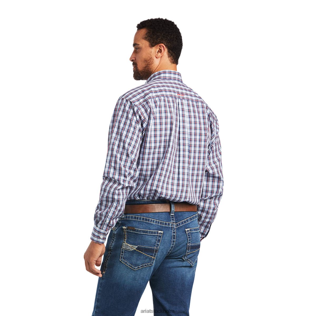 blast Ariat skrynkelfri skjorta i klassisk passform vit män F04841082