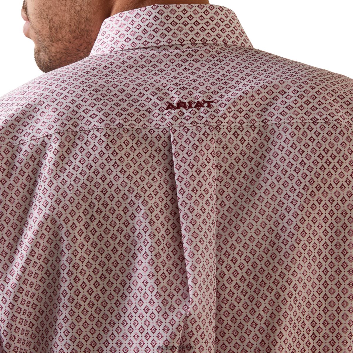 blast Ariat skrynkelfri skjorta med klassisk passform i ek vit män F04841064