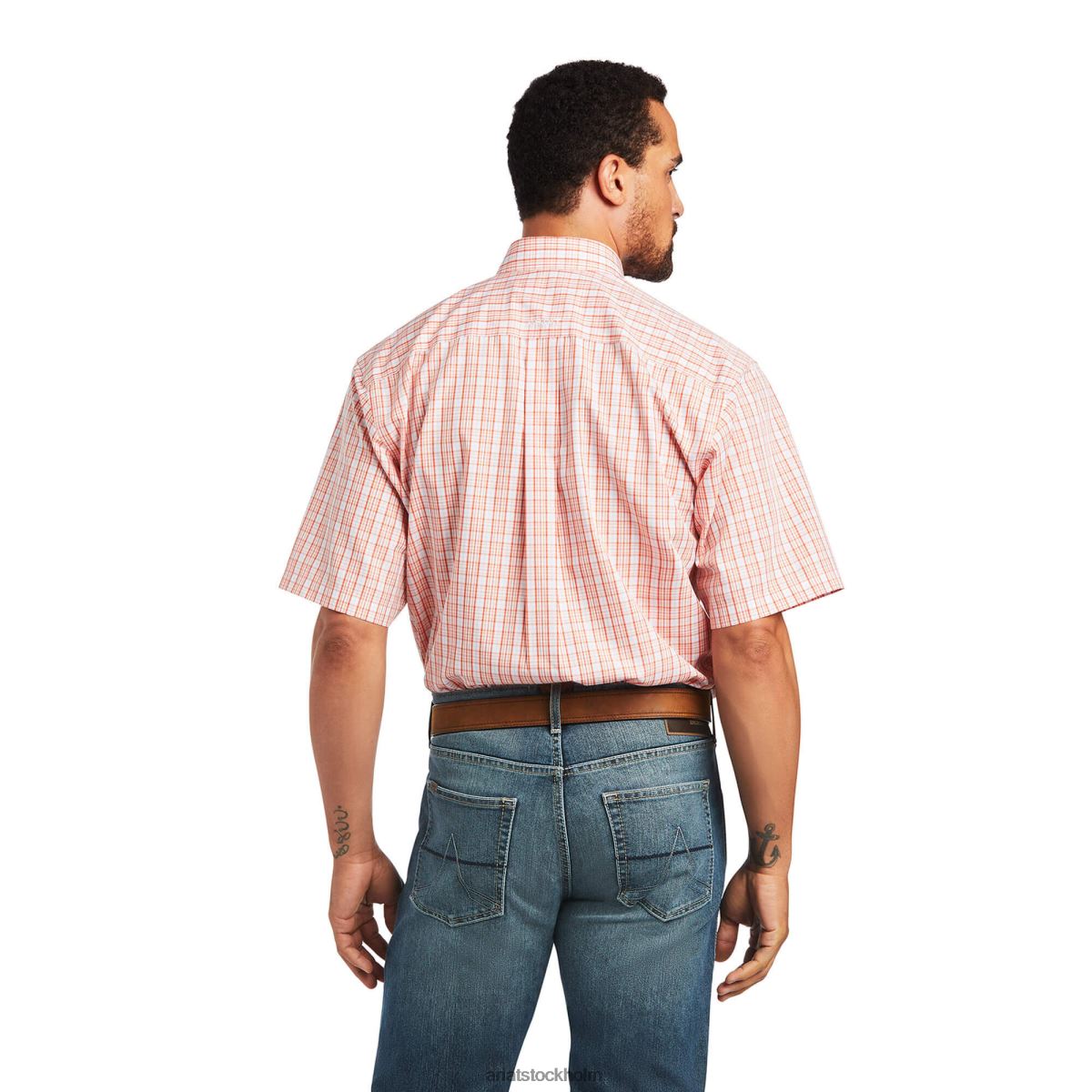 blast Ariat skrynkelfri yan skjorta med klassisk passform vit män F0484971