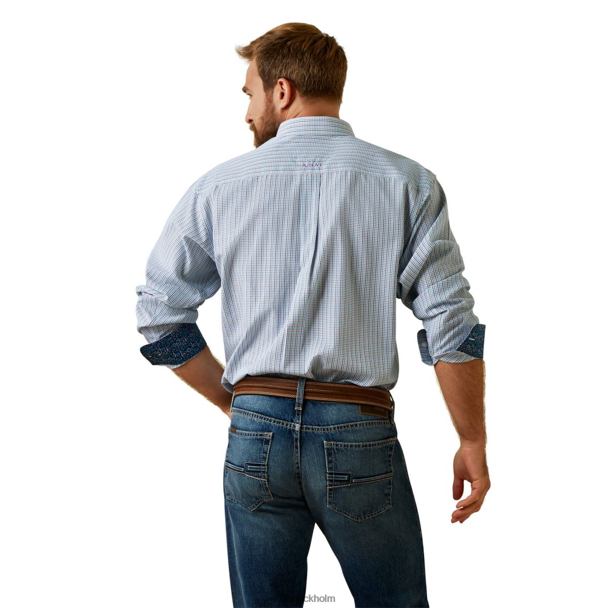 blast Ariat skrynkfri emerson skjorta vit män F04841167