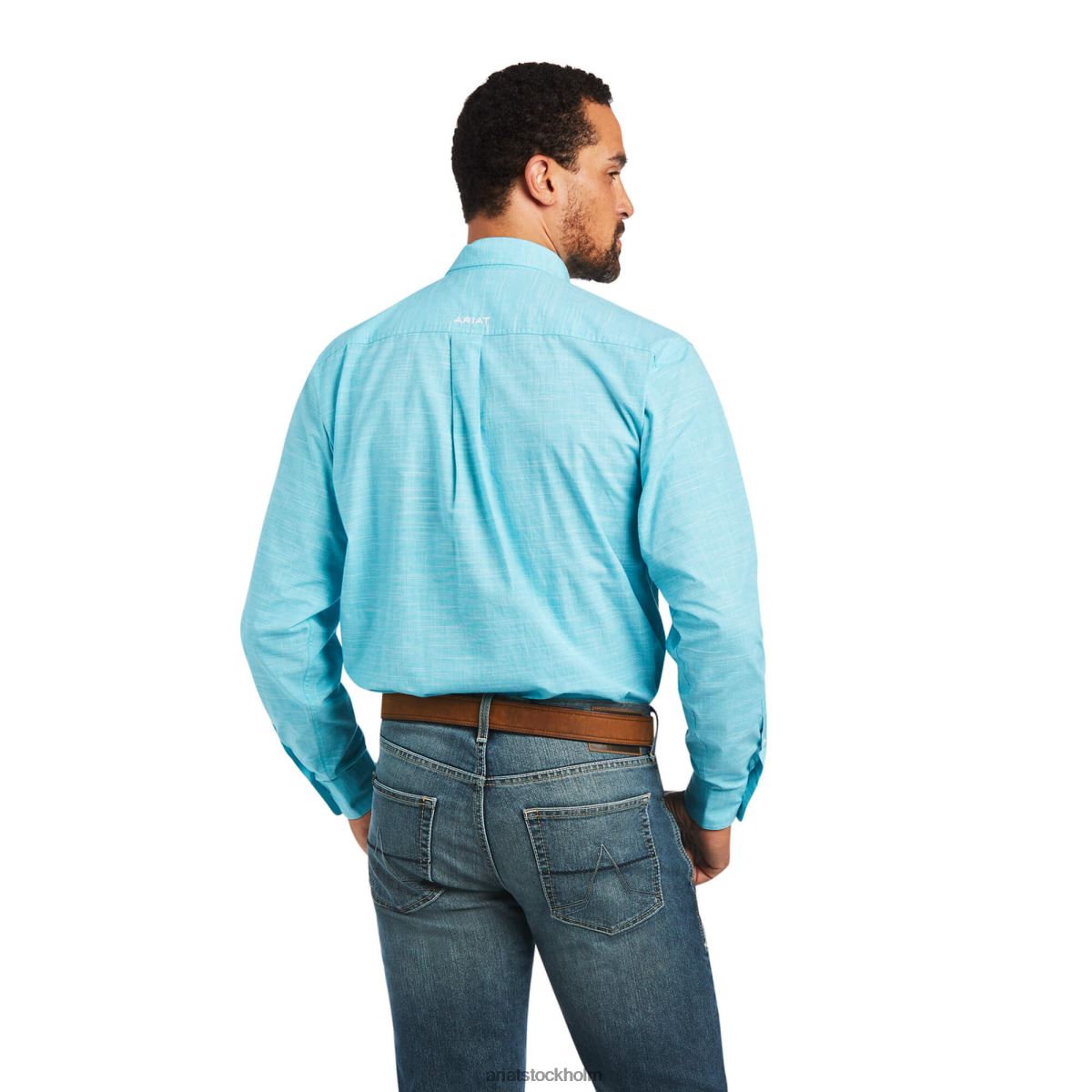 blast Ariat solid slub skjorta med klassisk passform sjöman män F0484992