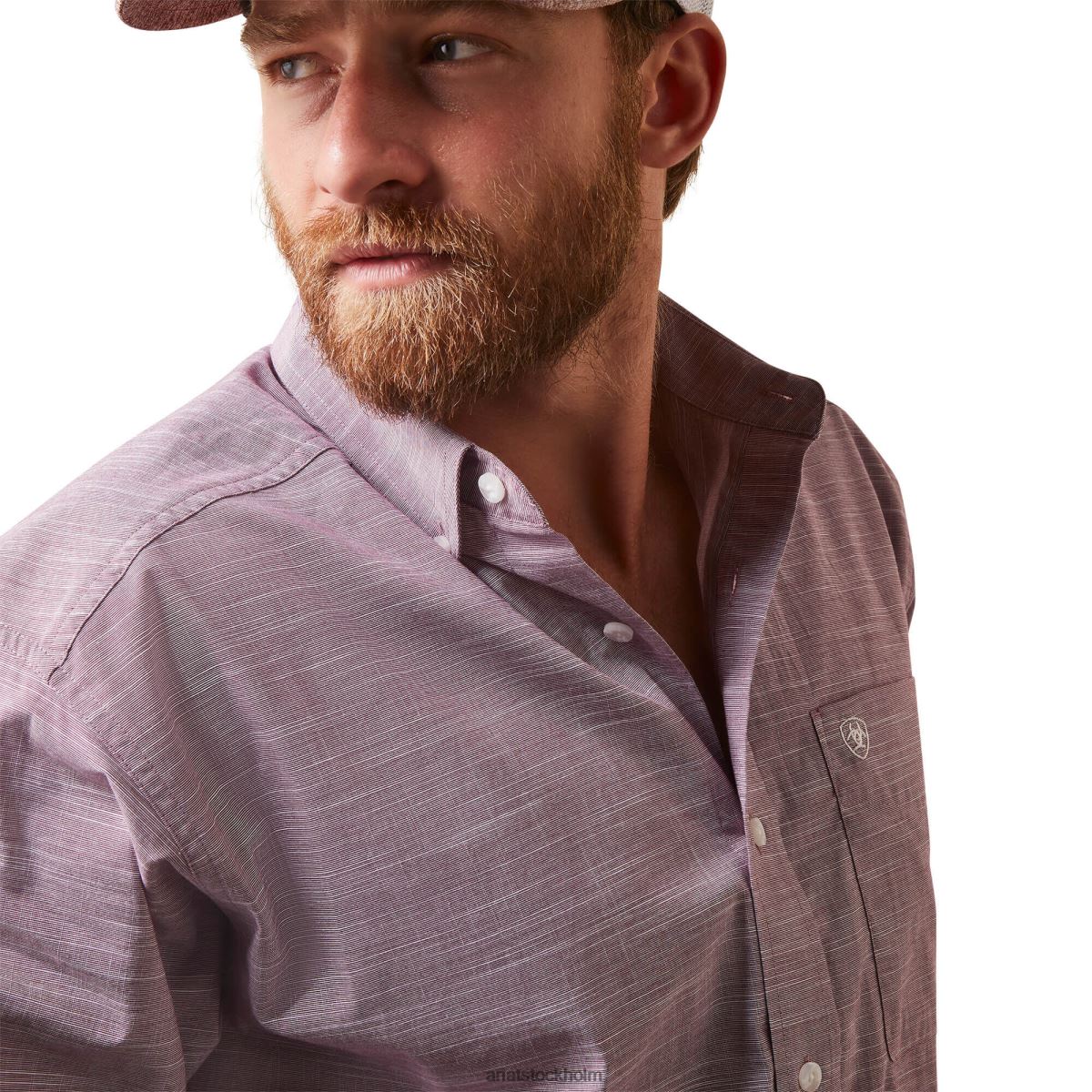 blast Ariat solid slub skjorta med klassisk passform vinklubb män F0484943