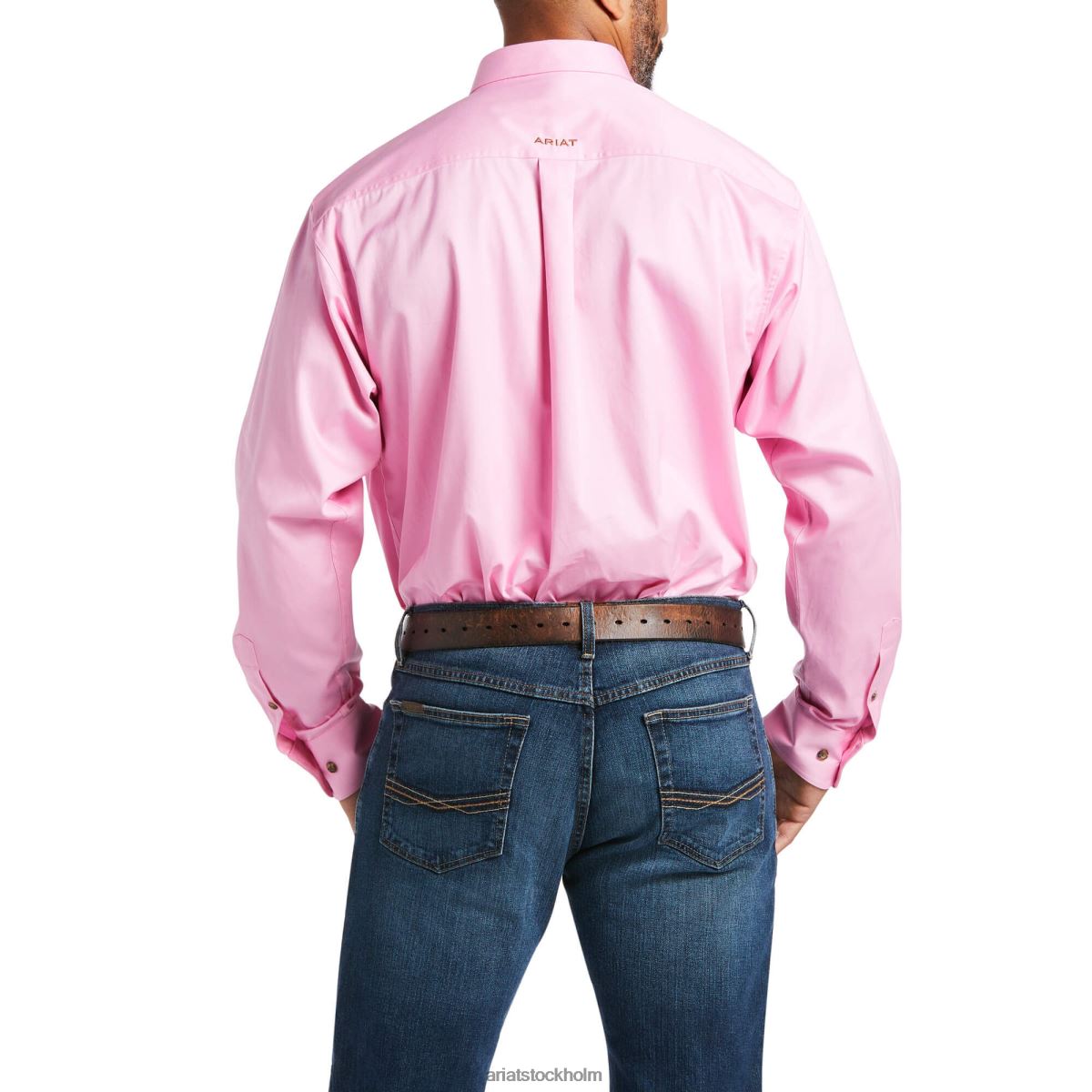 blast Ariat solid twill skjorta med klassisk passform prisma rosa män F0484959