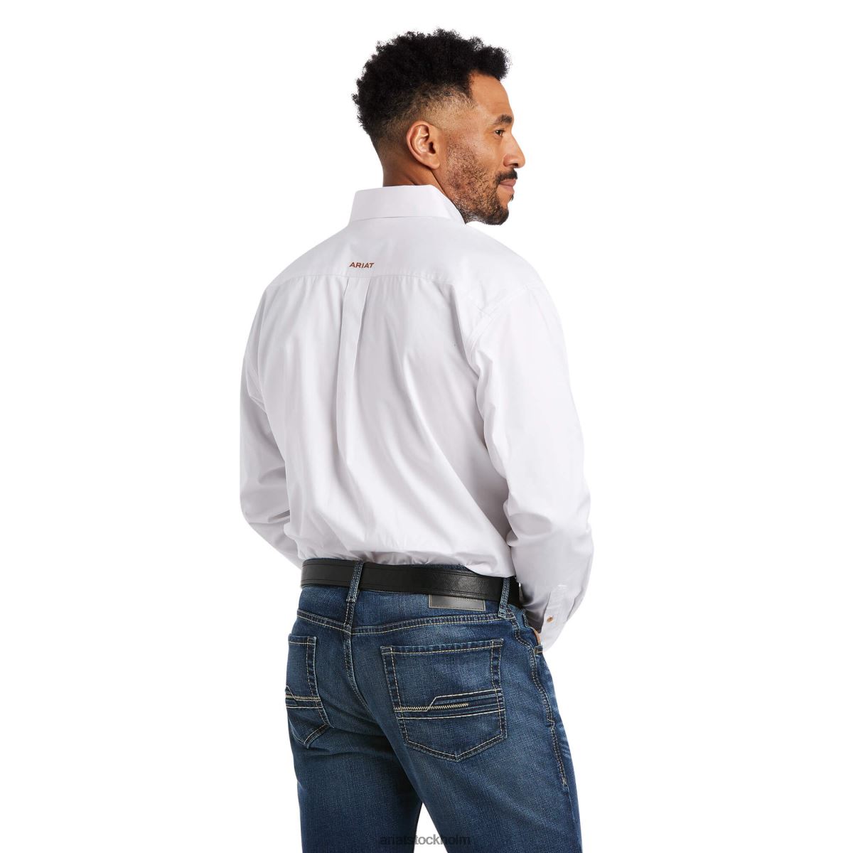 blast Ariat solid twill skjorta med klassisk passform vit män F0484939